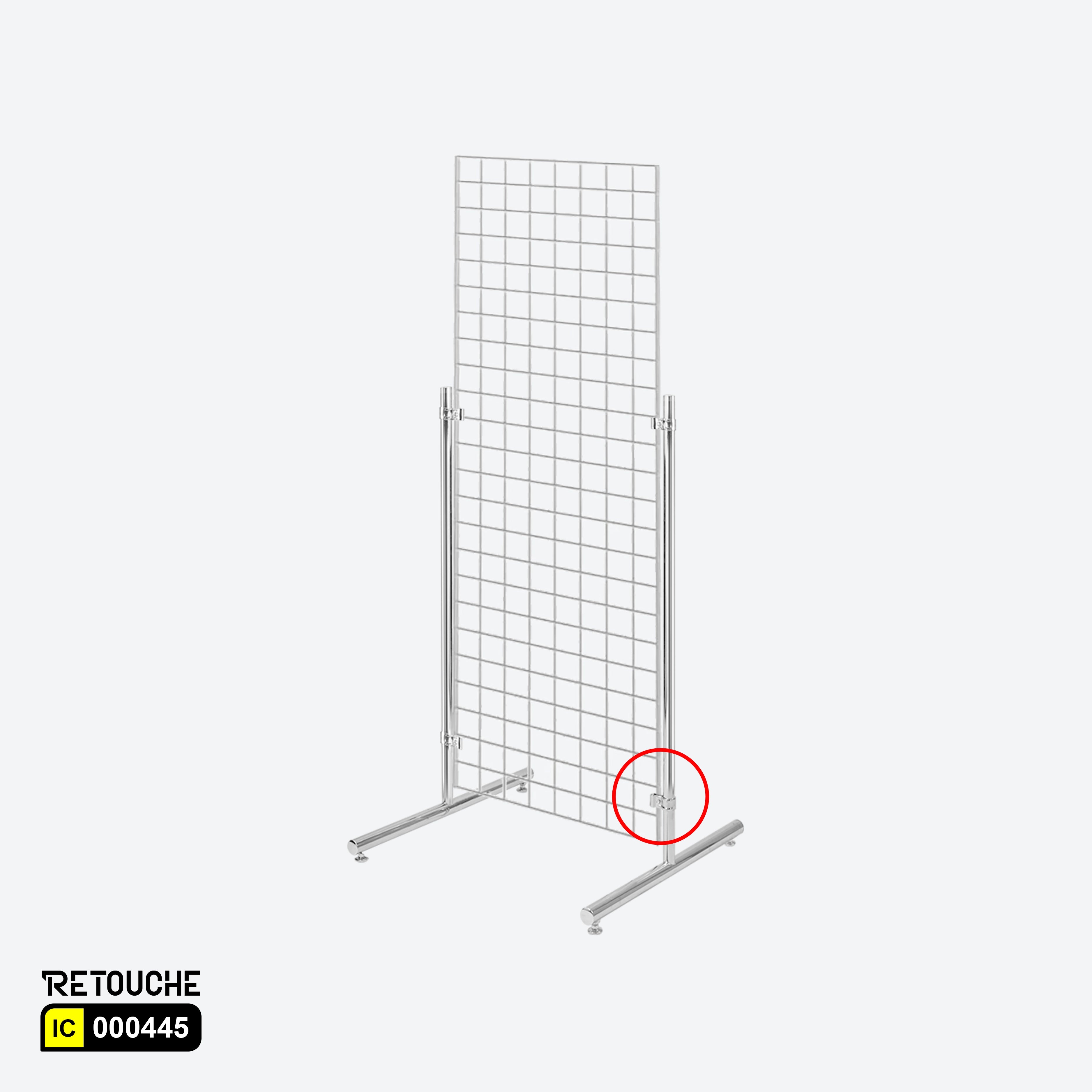 Gridwall panel connector, Chrome finish round tube connector
Durable gridwall accessory, Secure fixing for gridwall panels, Gridwall panel display connector, Professional gridwall assembly solution
Sleek chrome gridwall fixture, Reliable gridwall fixing accessory
High-quality round tube connector, Gridwall accessory for stability