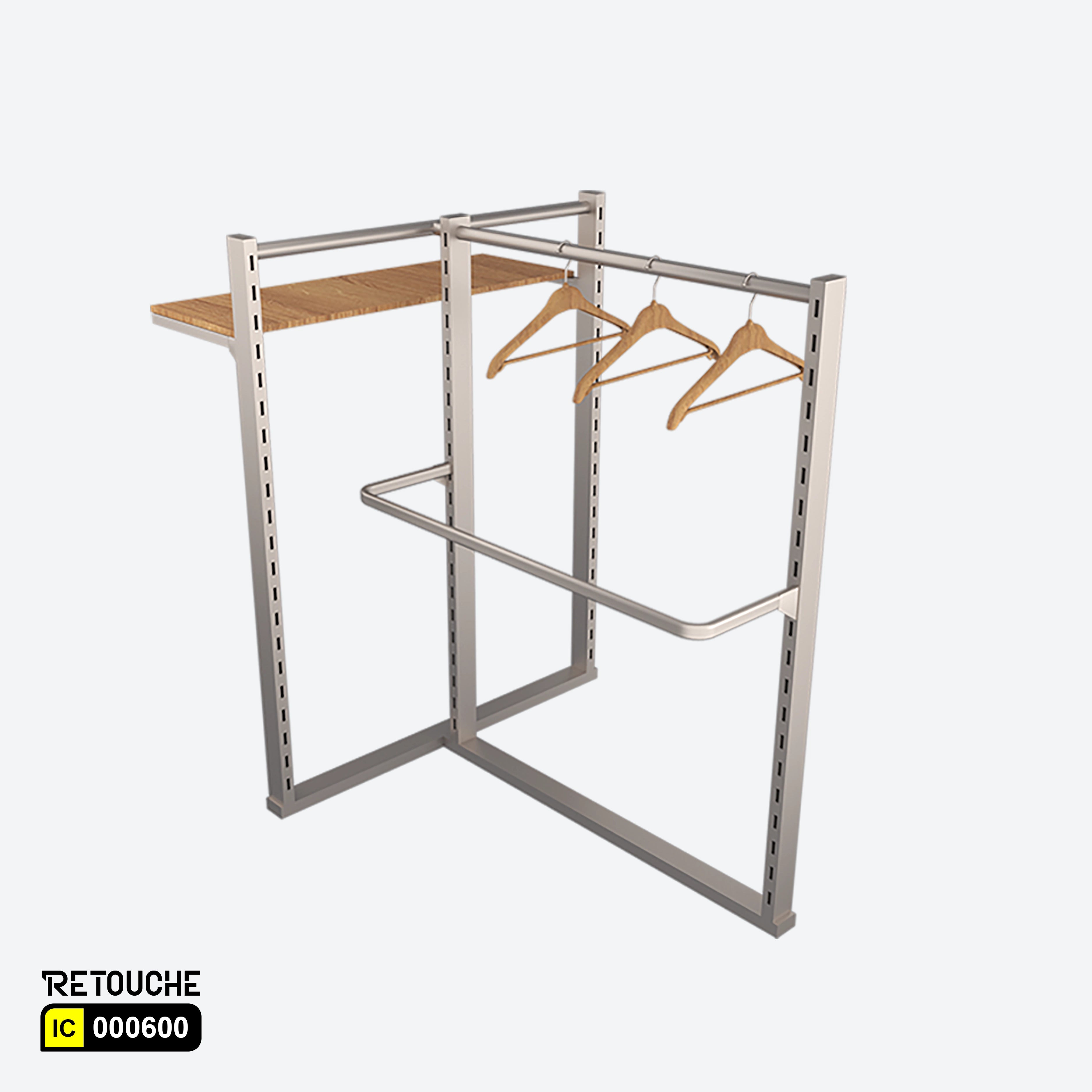 T-Shape Clothes Stand Rack, Metal