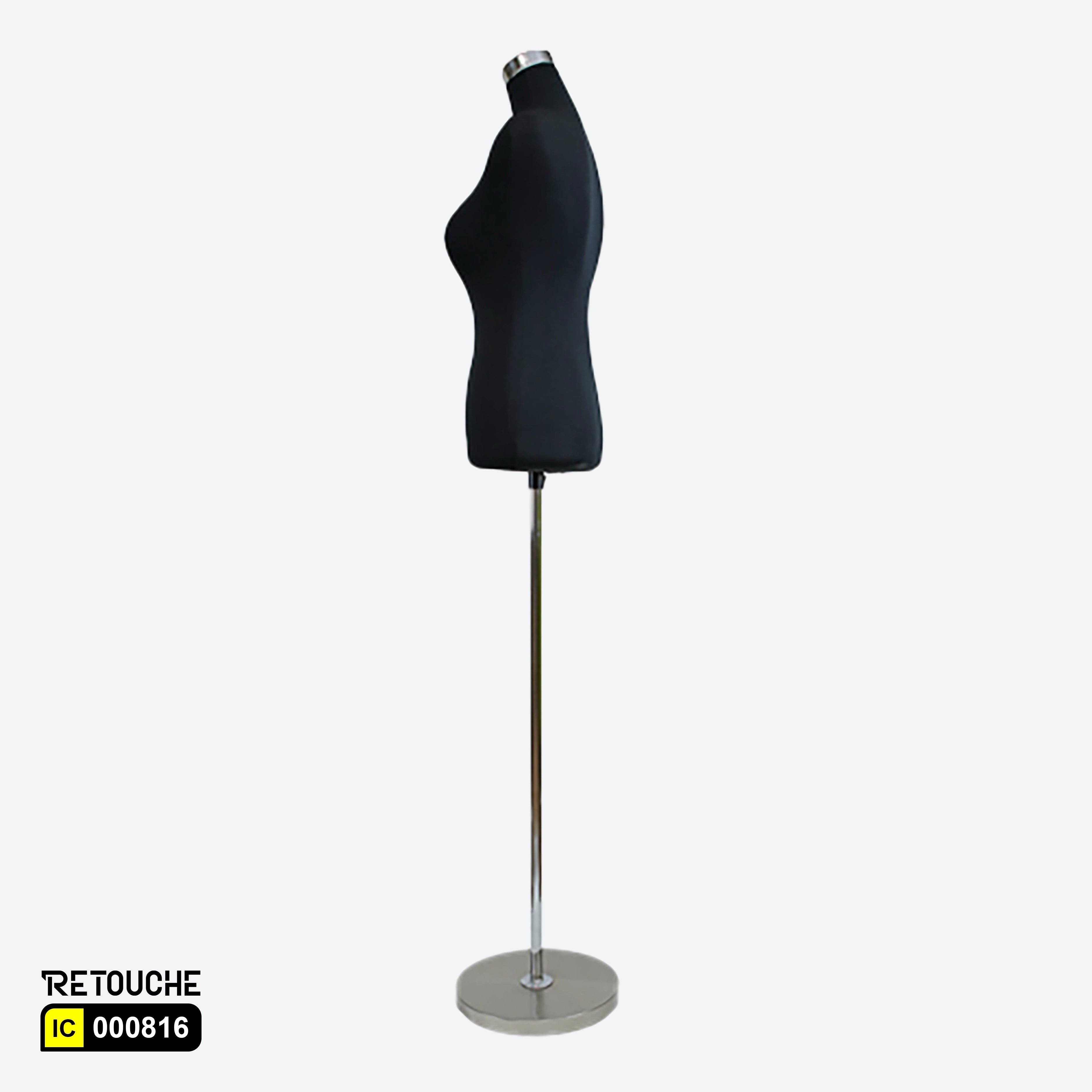 Female Mannequin, Bust with Stand (Aj-37 Blk)