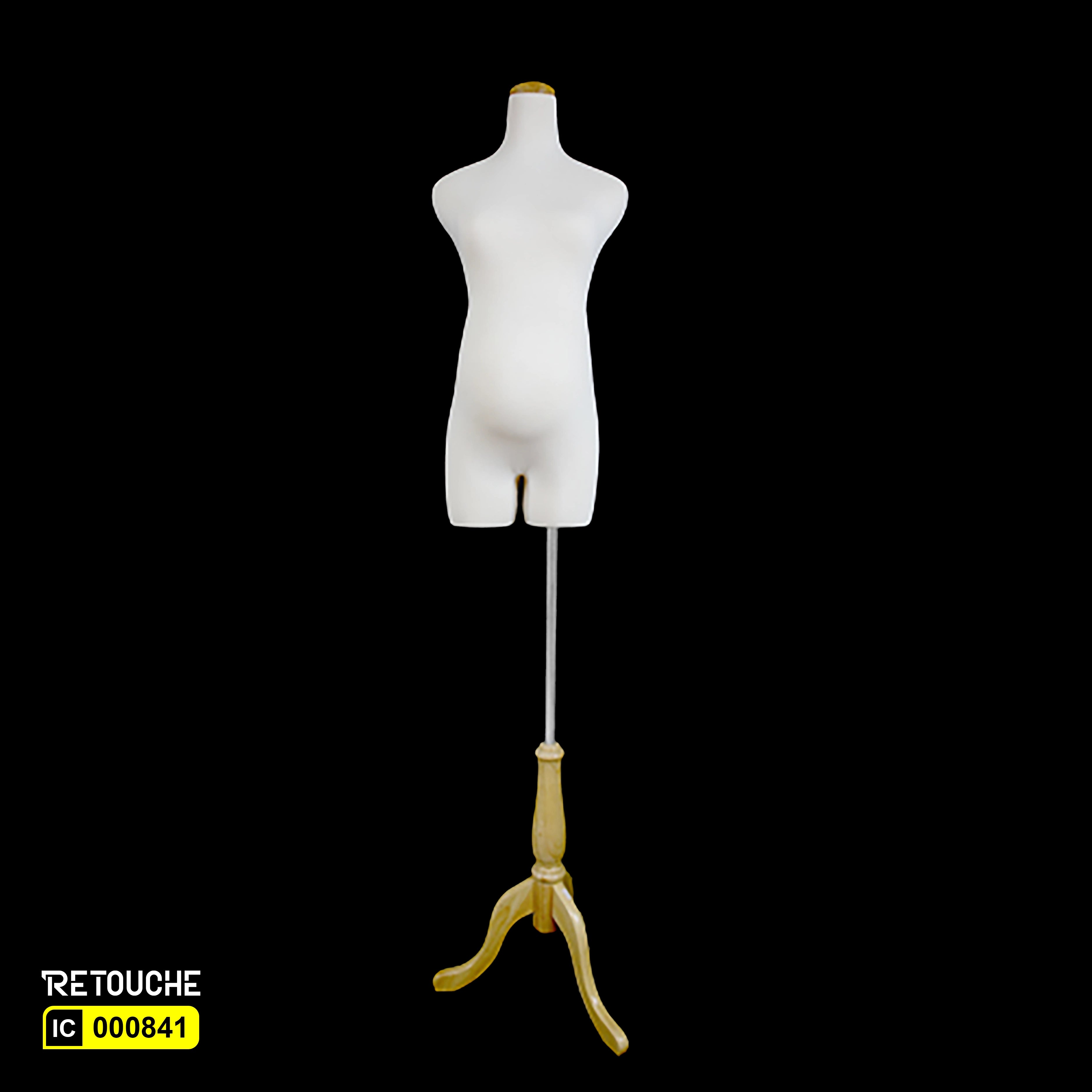 Female Mannequin, Pregnant, Bust, Half-Body on Tripod (S-25)