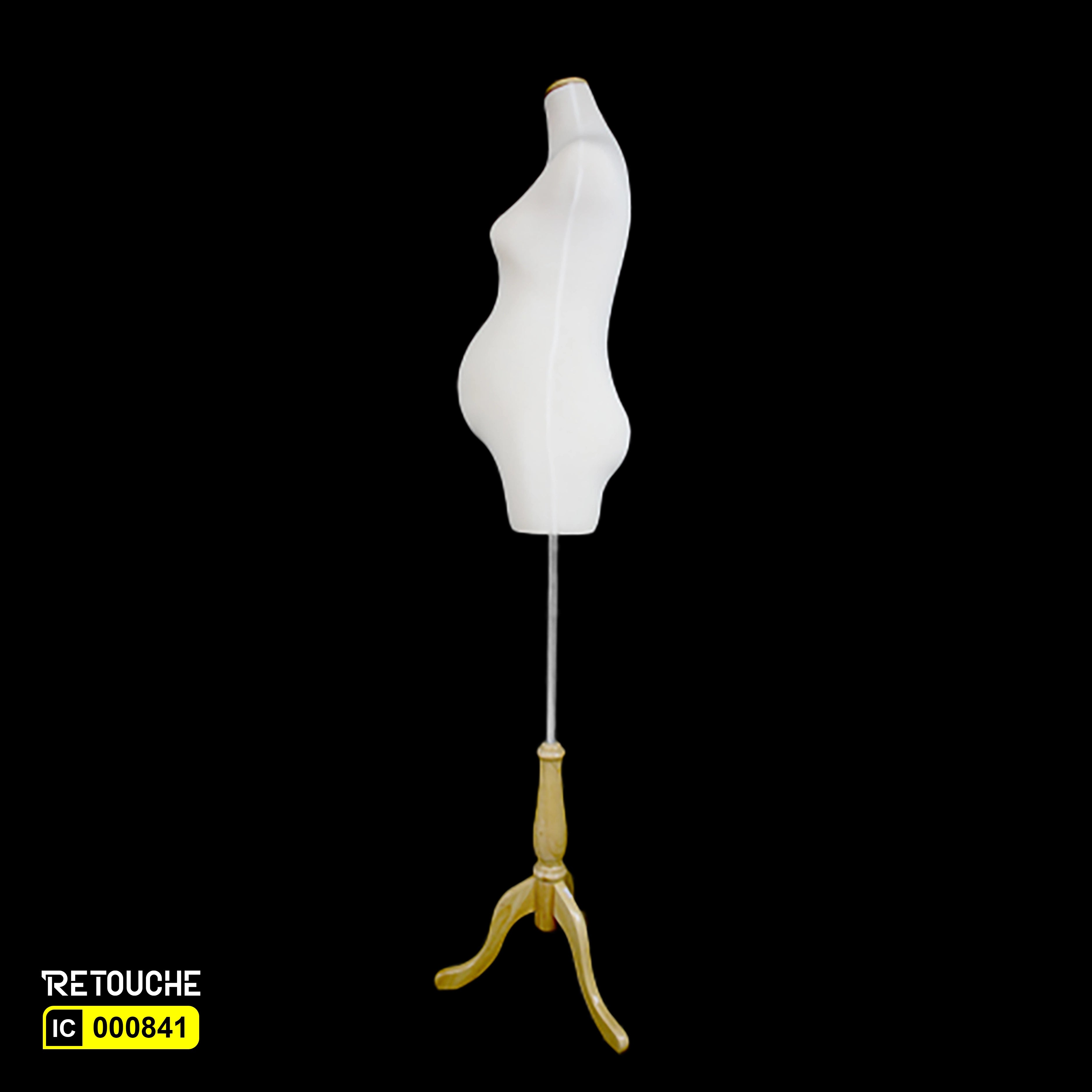 Female Mannequin, Pregnant, Bust, Half-Body on Tripod (S-25)