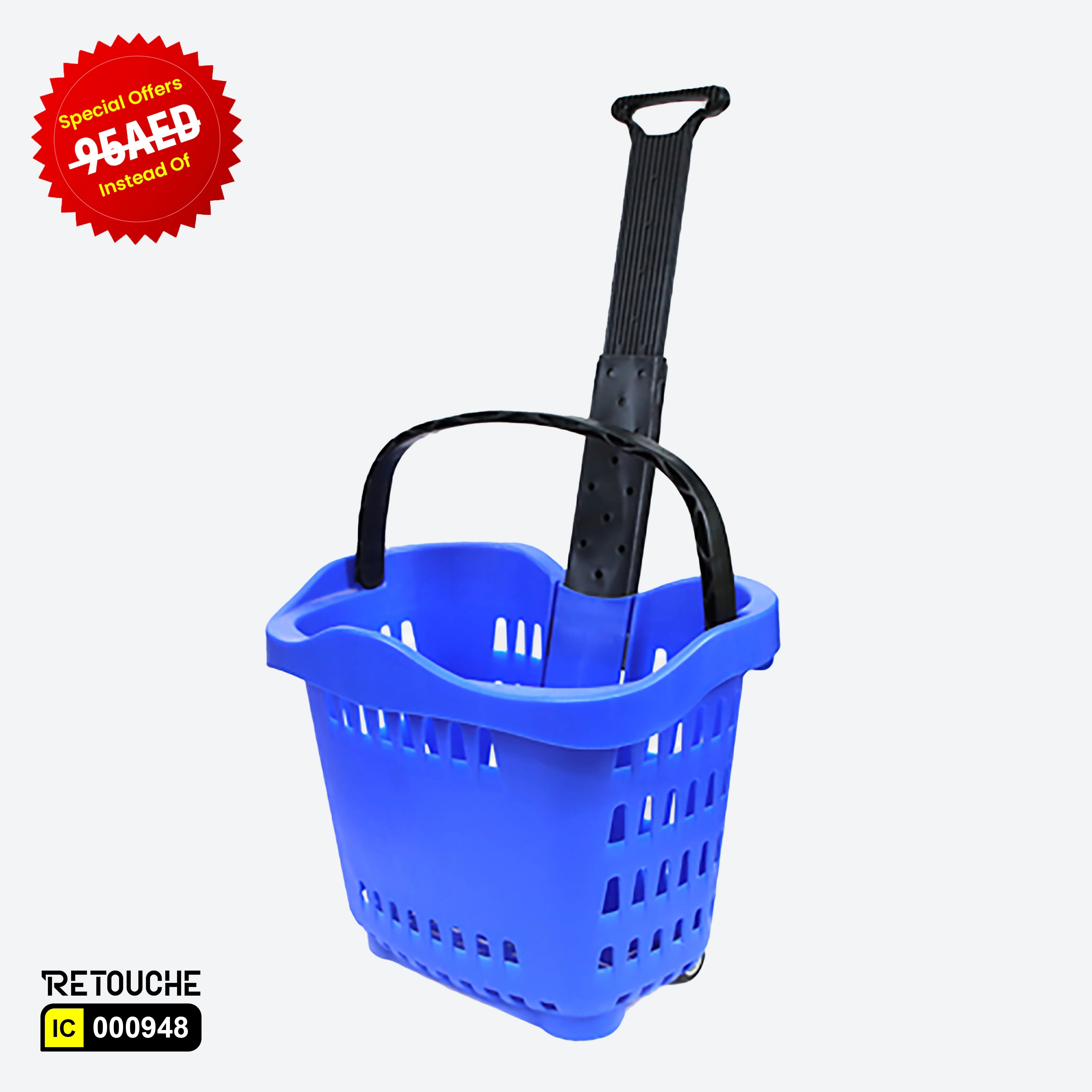 Shopping Basket Trolley, Plastic