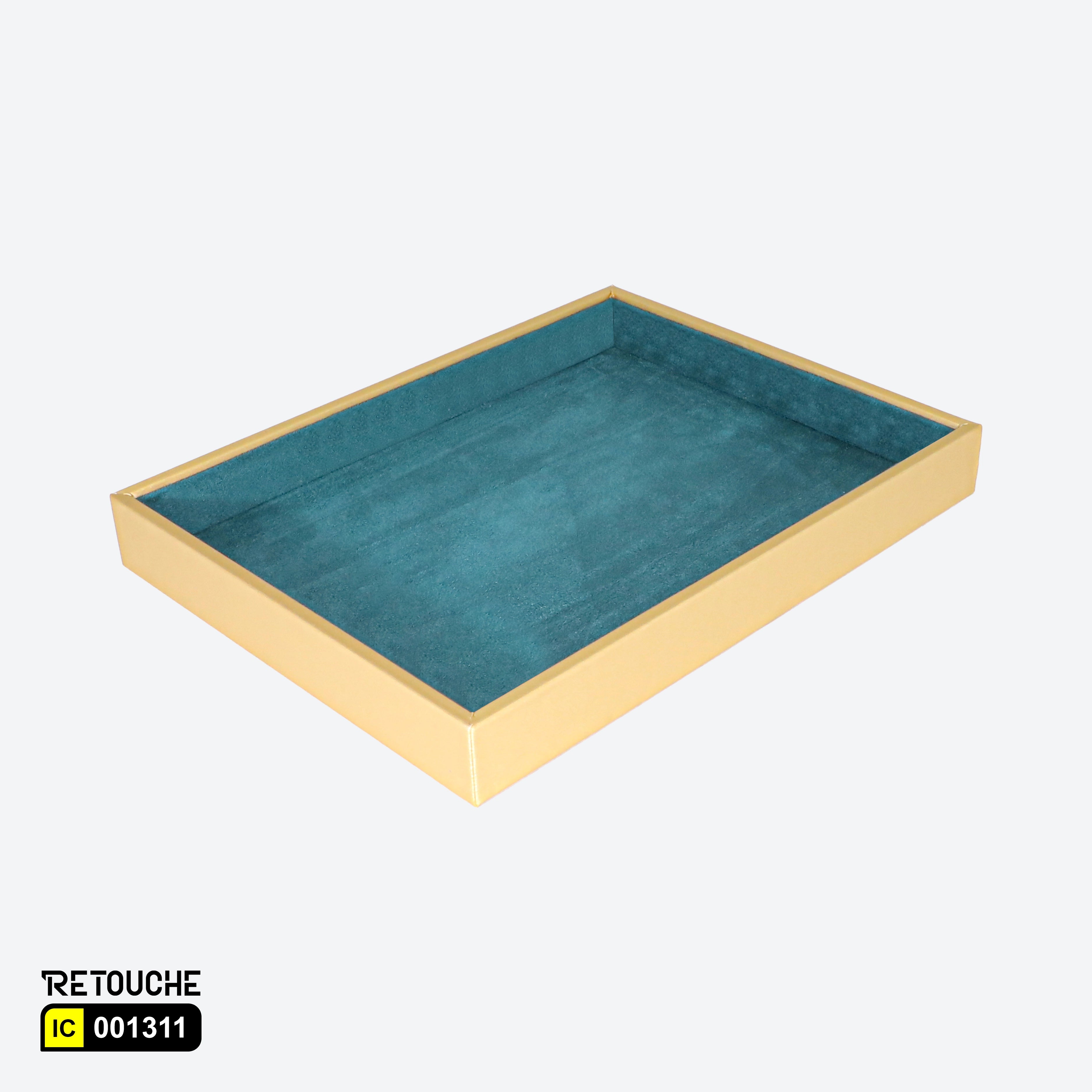 Jewelry Display Storage Tray , Green Velvet