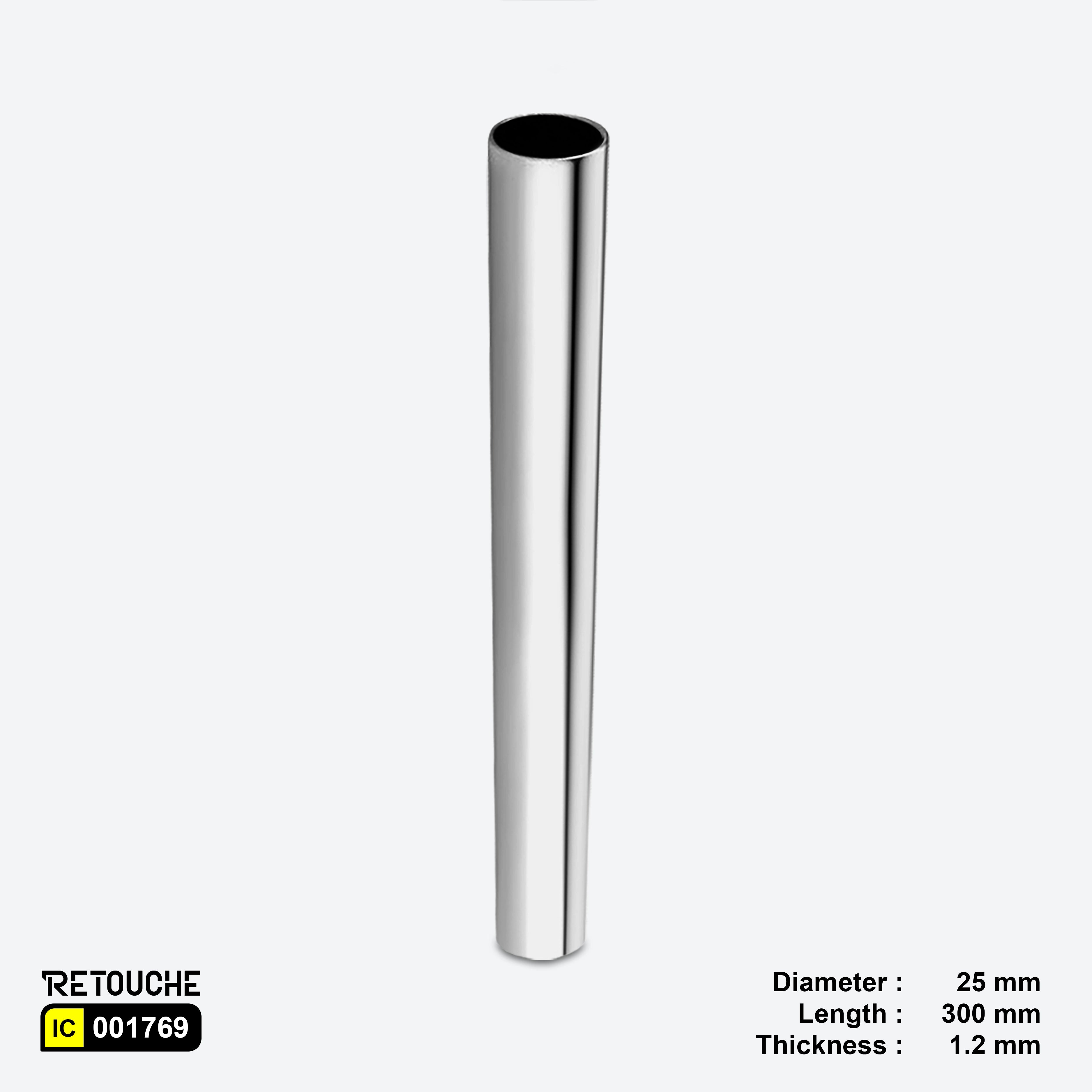 Round Tube, Pipe, Metal, Chrome