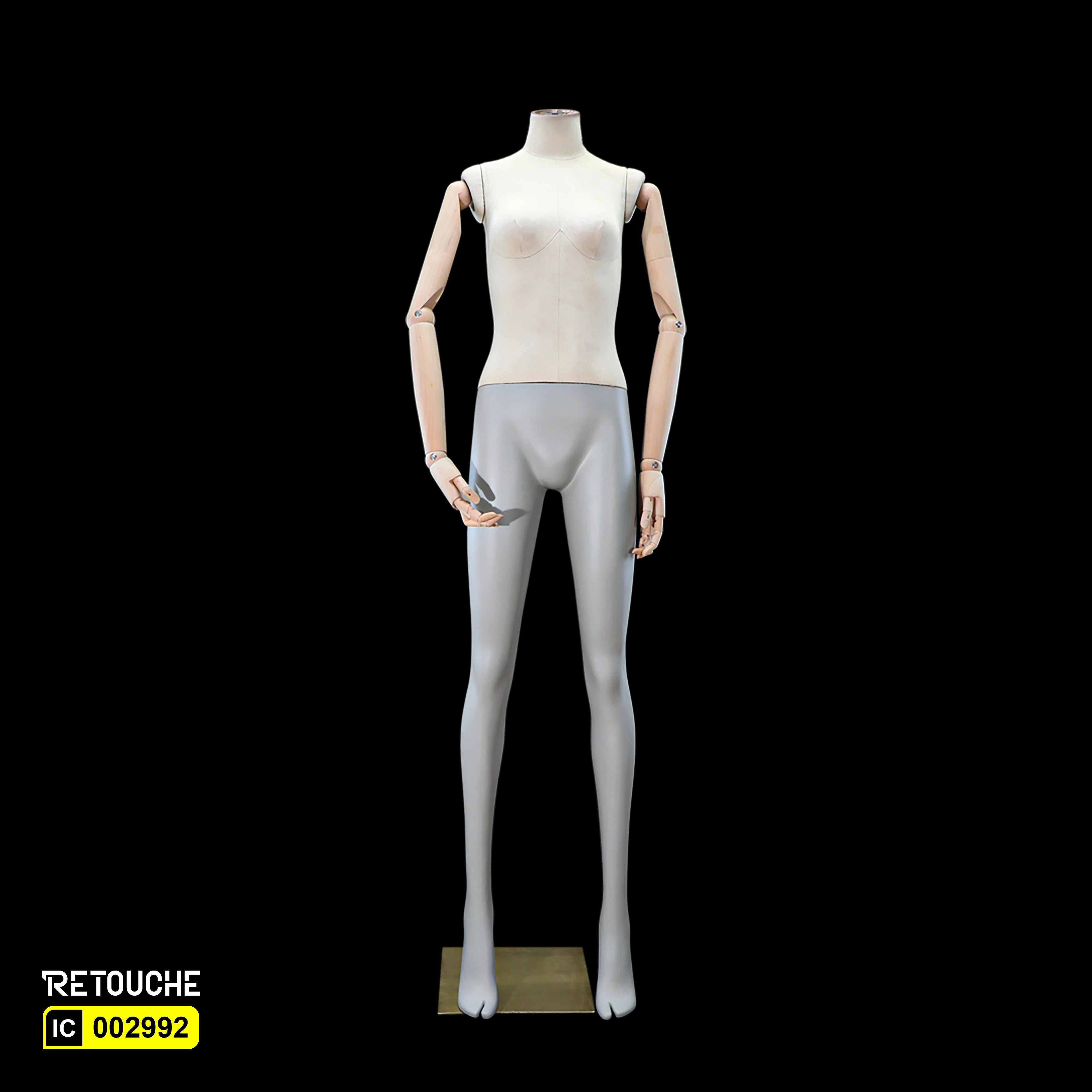 Female Mannequin, Flexible Wooden Arms