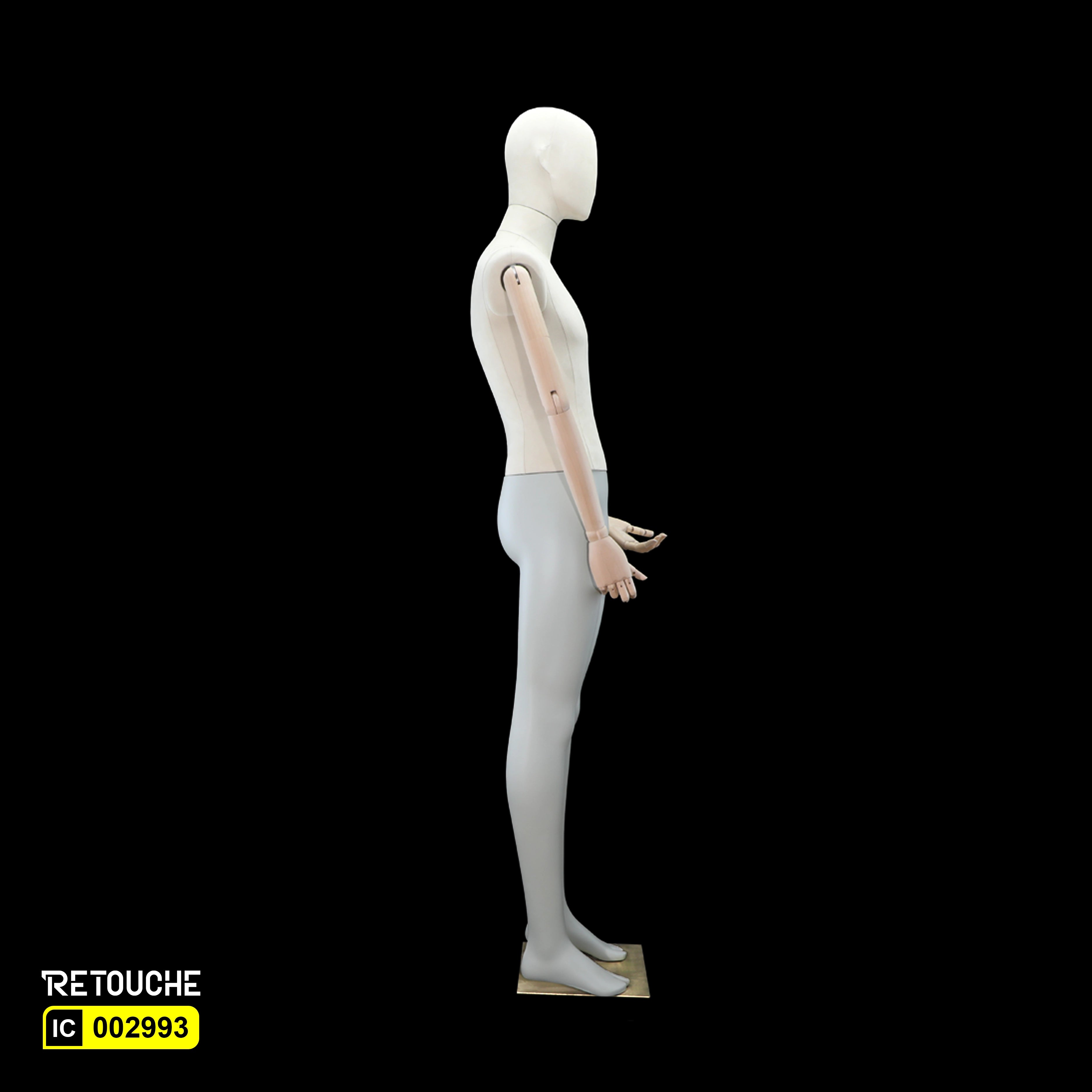 Male Mannequin, Flexible Wooden Arms