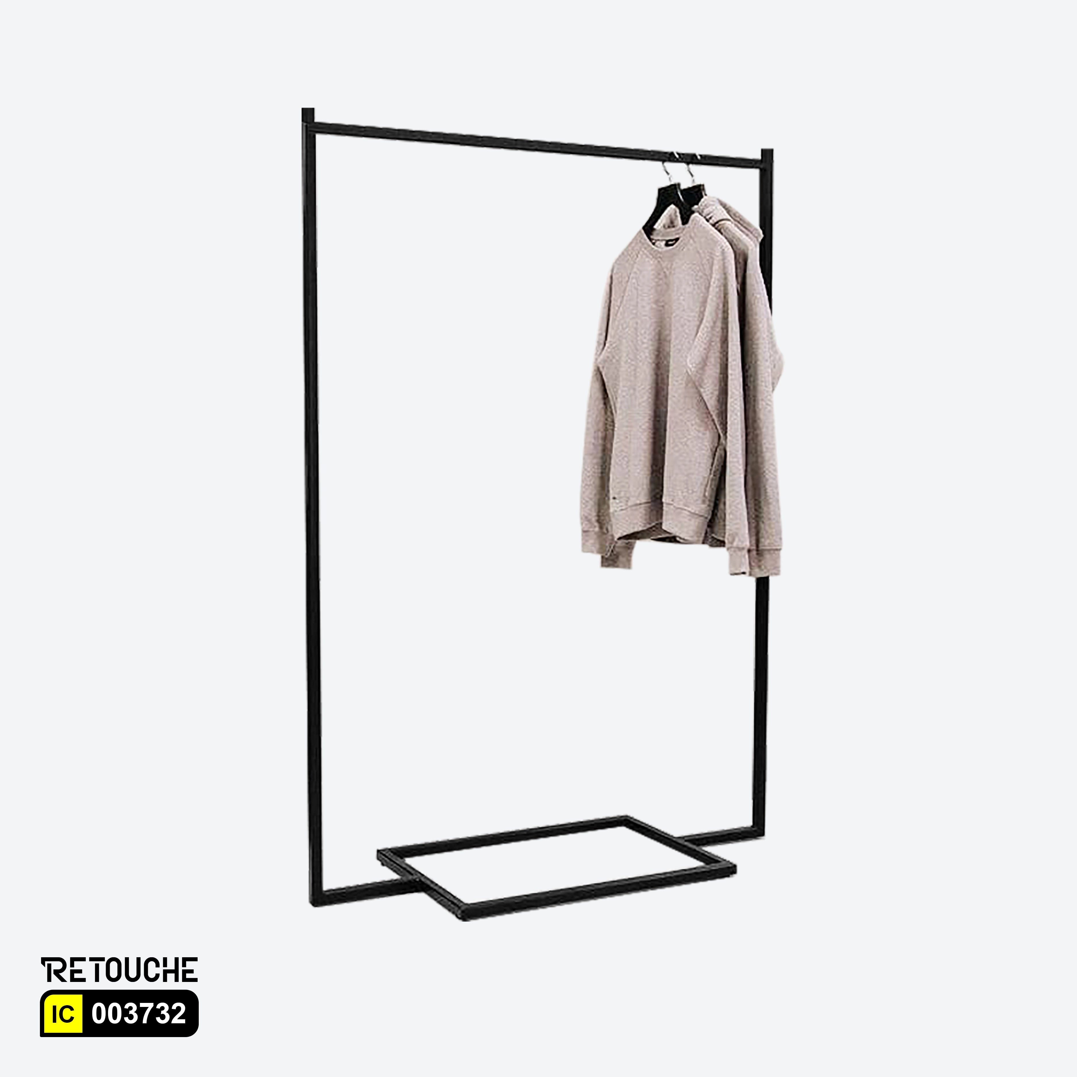 Metal Clothes Rack Stand, Black Color
