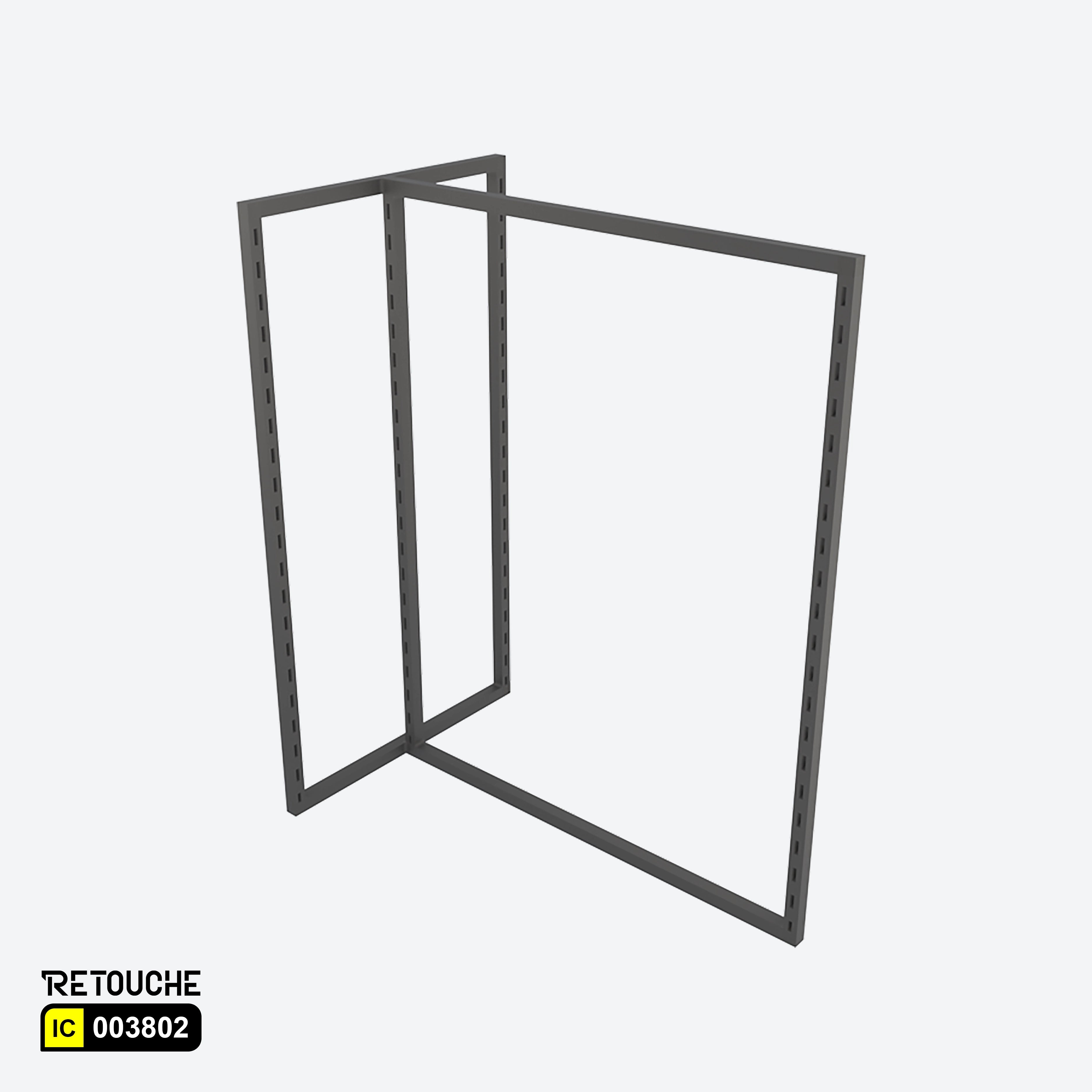 T-Shape Clothes Stand Rack, Metal, Black Color