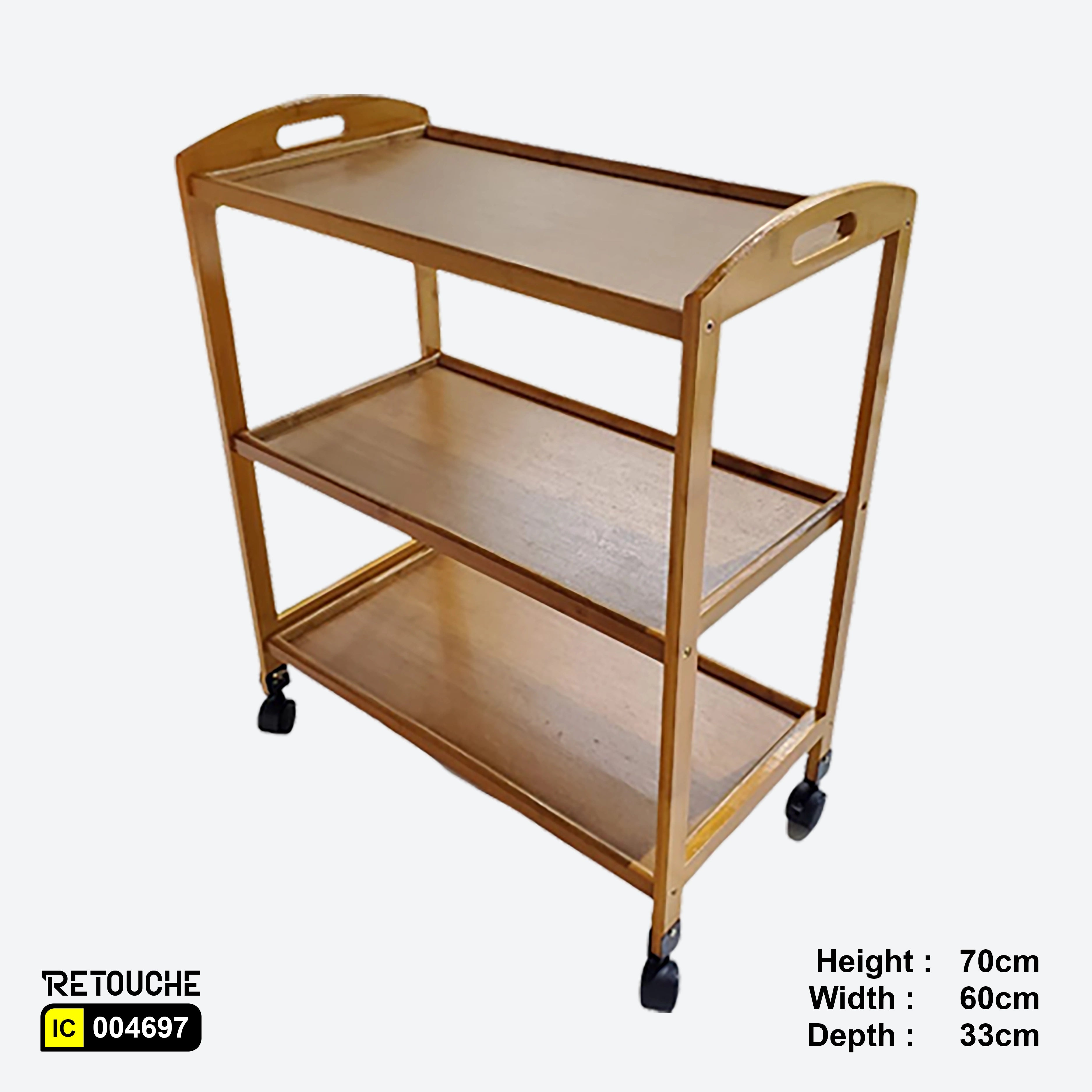 Wooden Tray Trolley