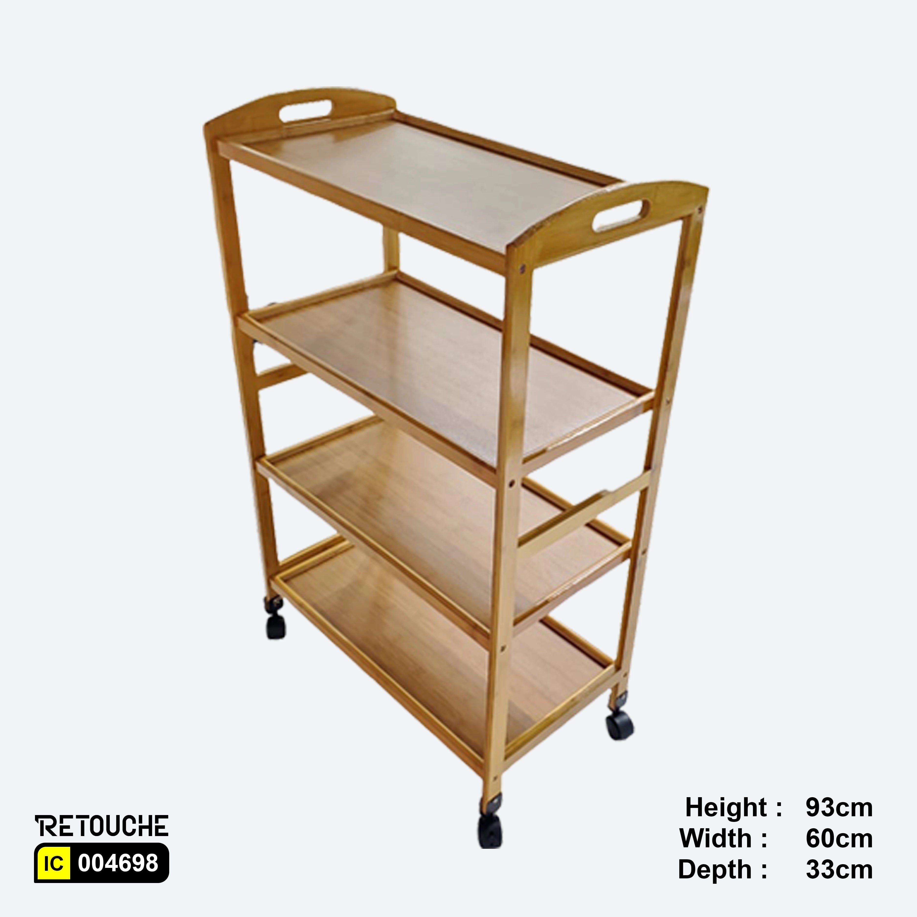 Wooden Tray Trolley