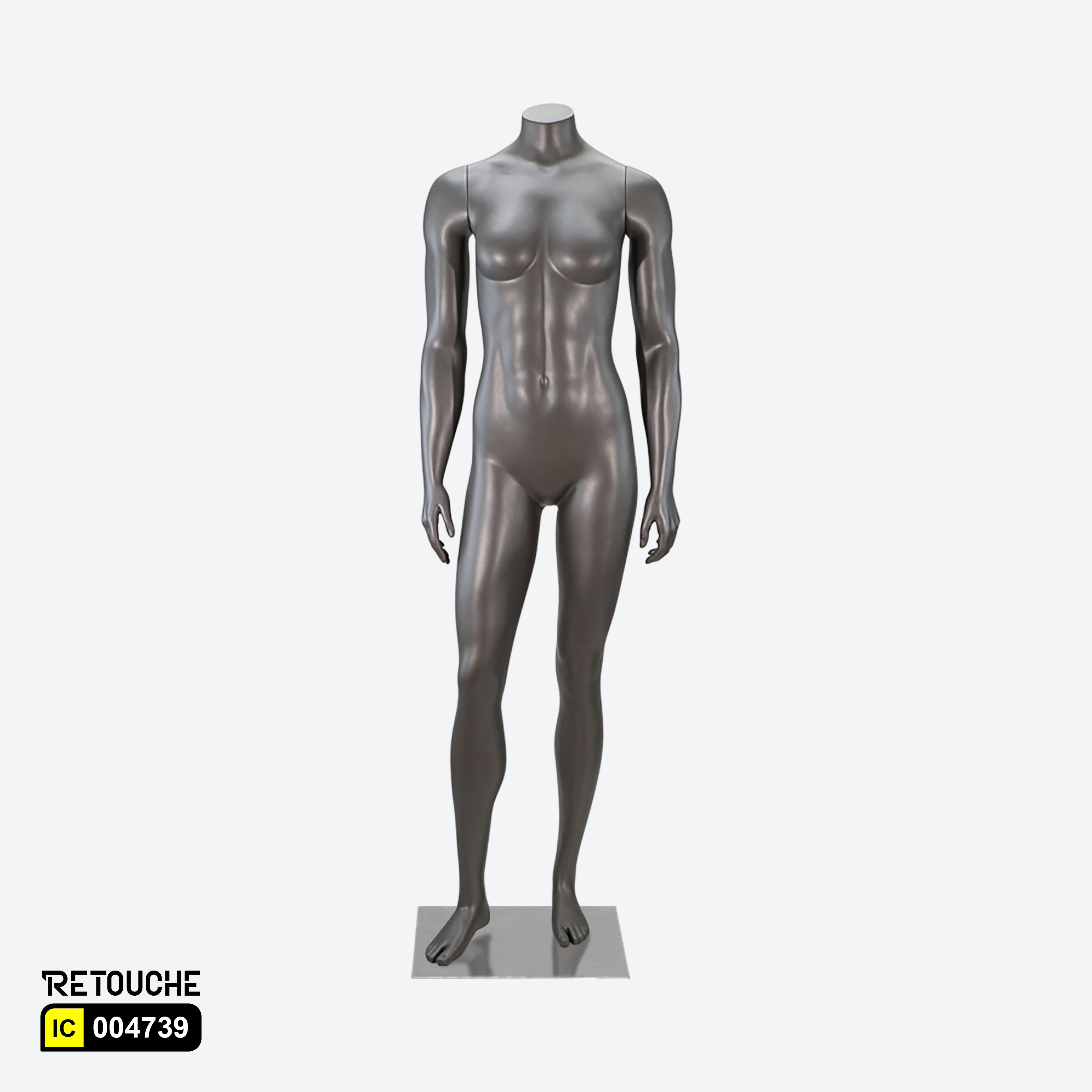Female Mannequin , Headless, Dark Gray Color