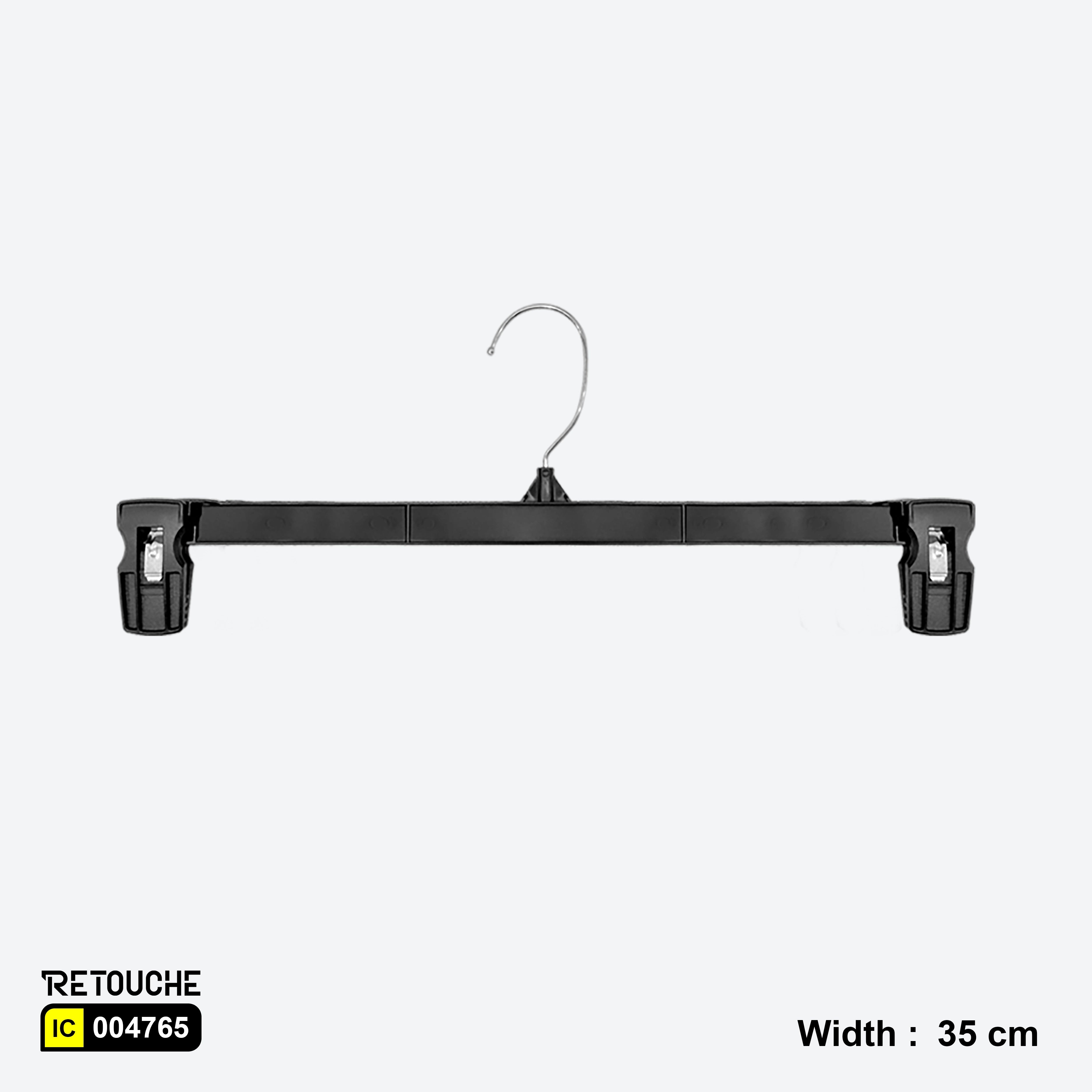 Durable Black Clothes Hangers with Clips – Maximize Space
