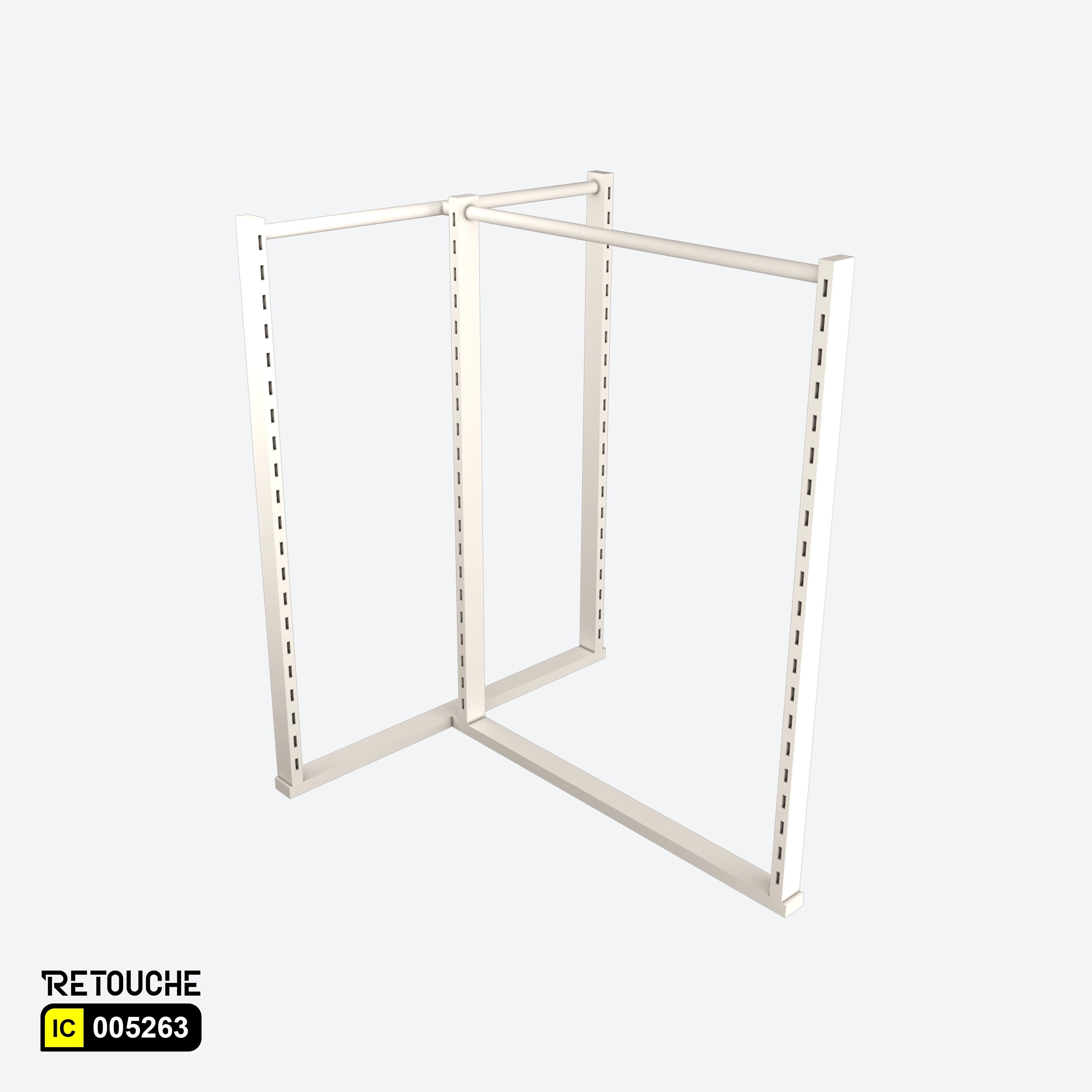 T-Shape Clothes Stand Rack, Metal