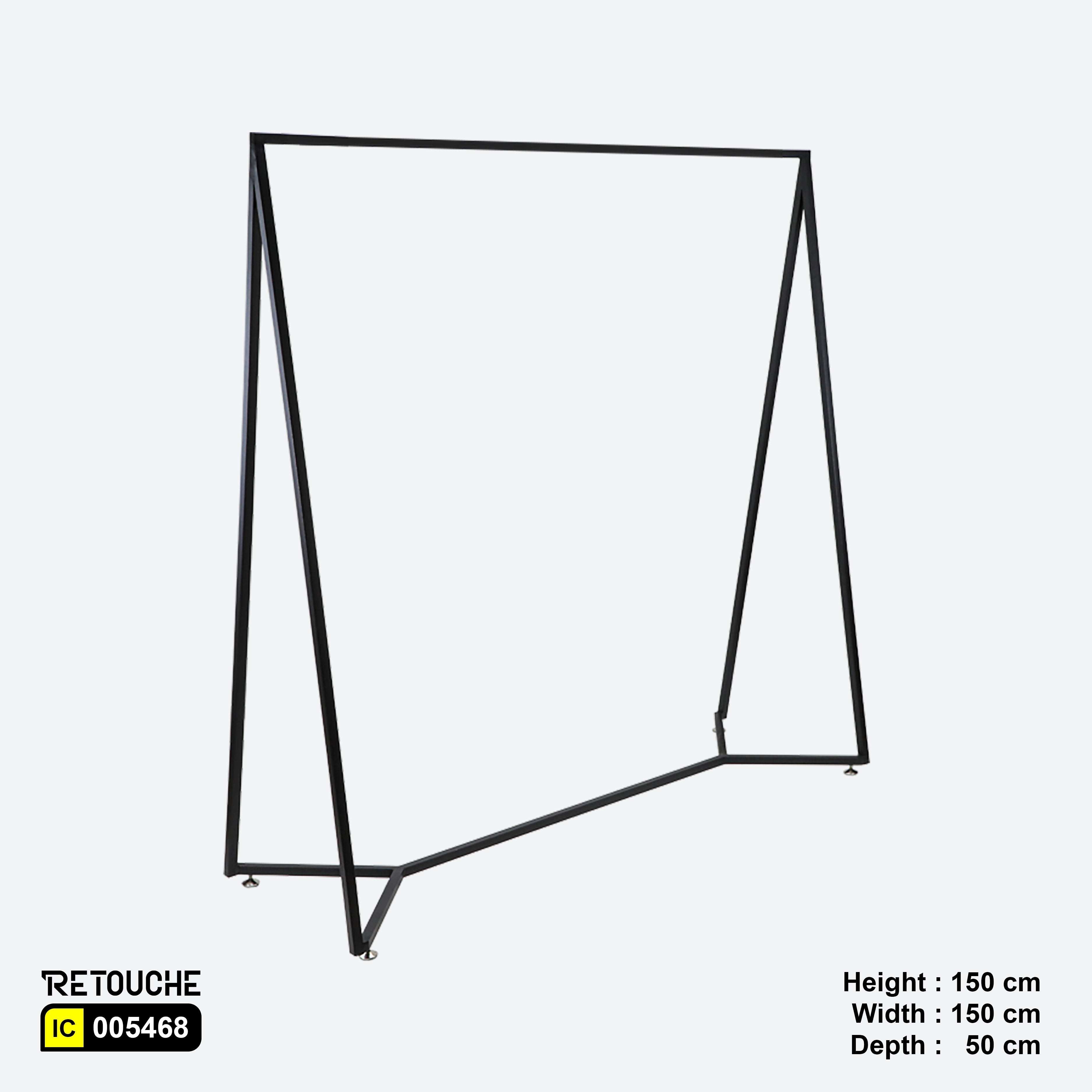 Metal Clothes Rack Stand, Black Color