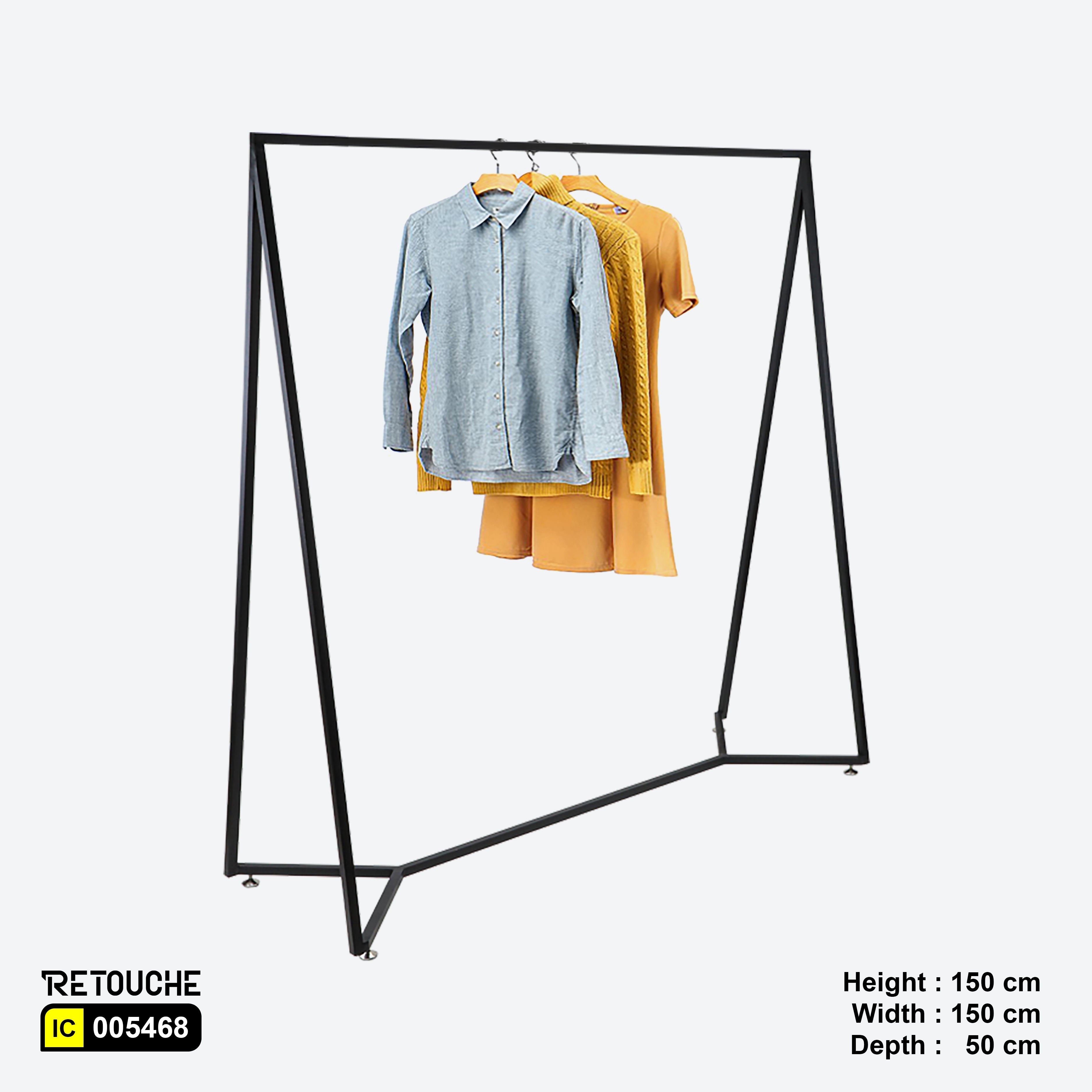 Metal Clothes Rack Stand, Black Color