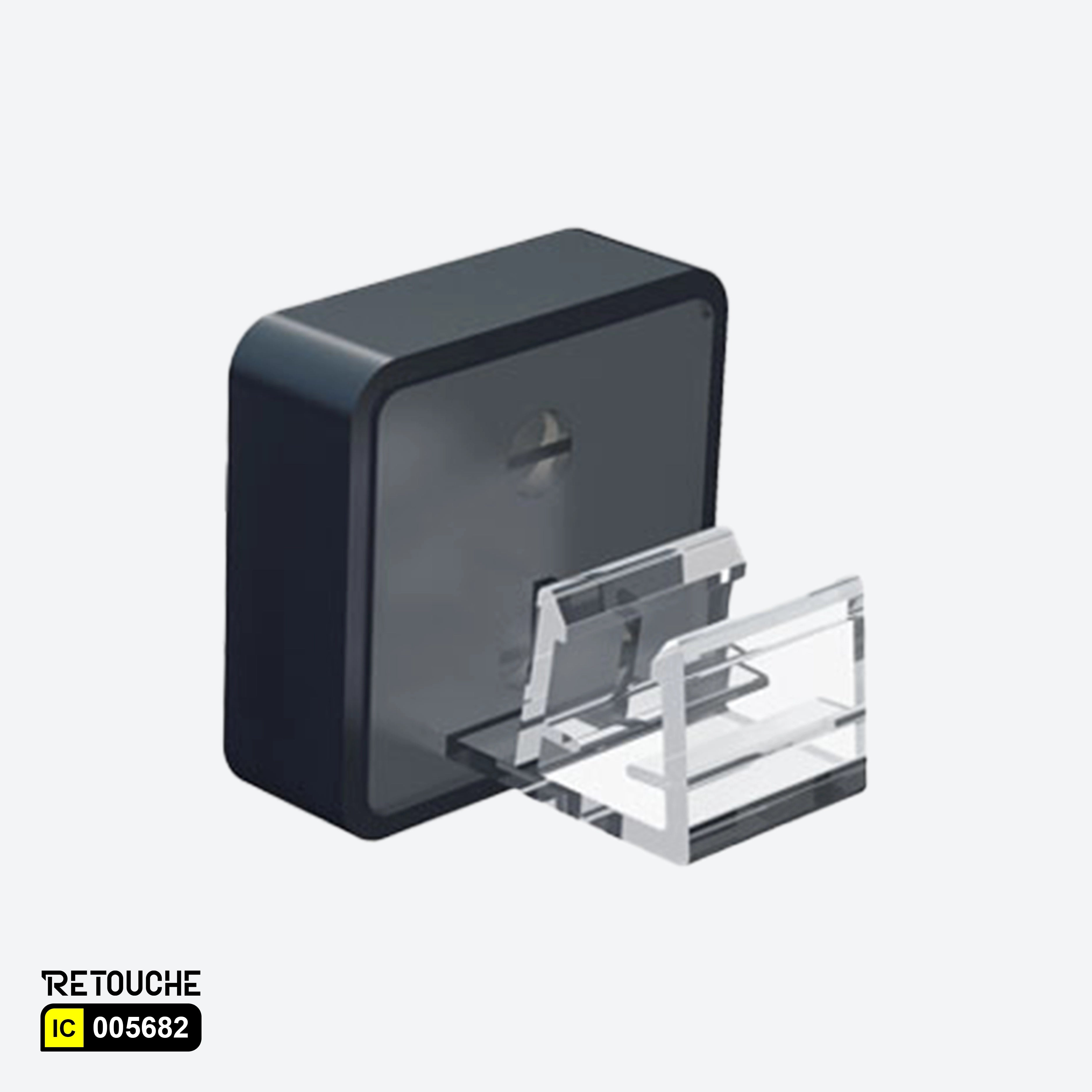 Plastic Frame Magnetic Holder. Fixes frames At 0° Angle - Black