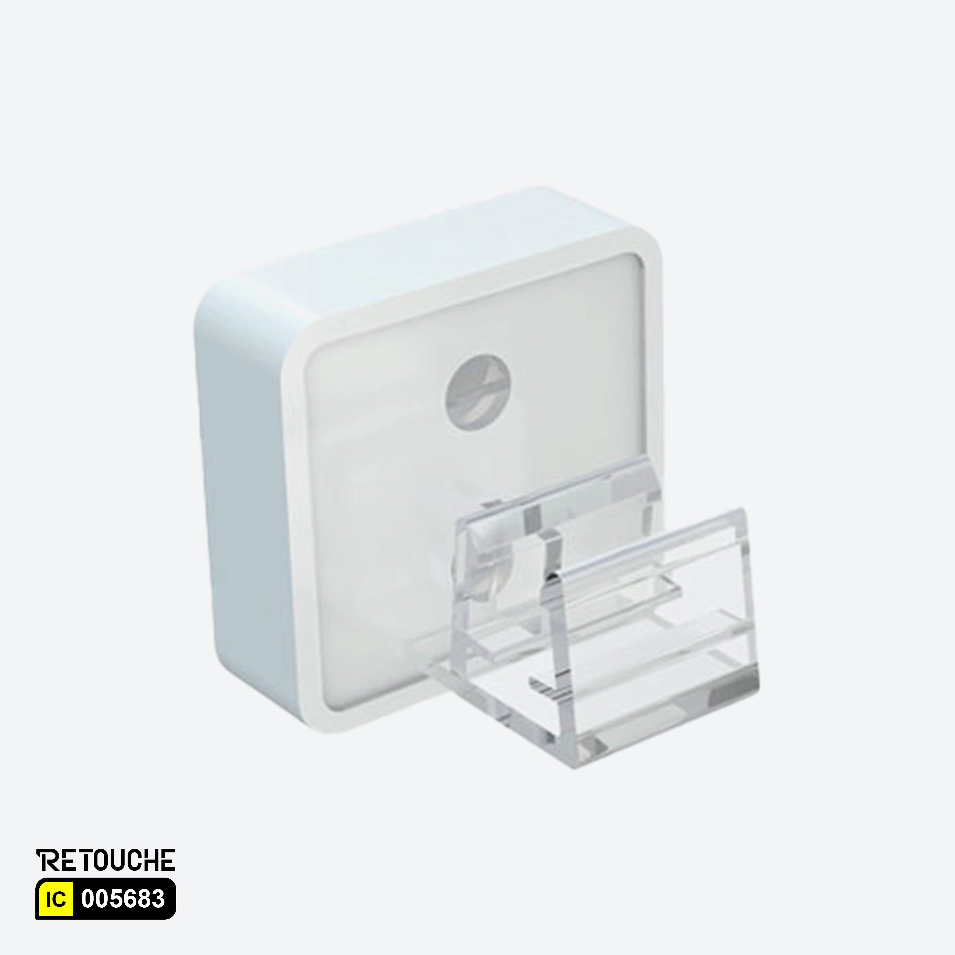 Plastic Frame Magnetic Holder. Fixes frames At 0° Angle - White
