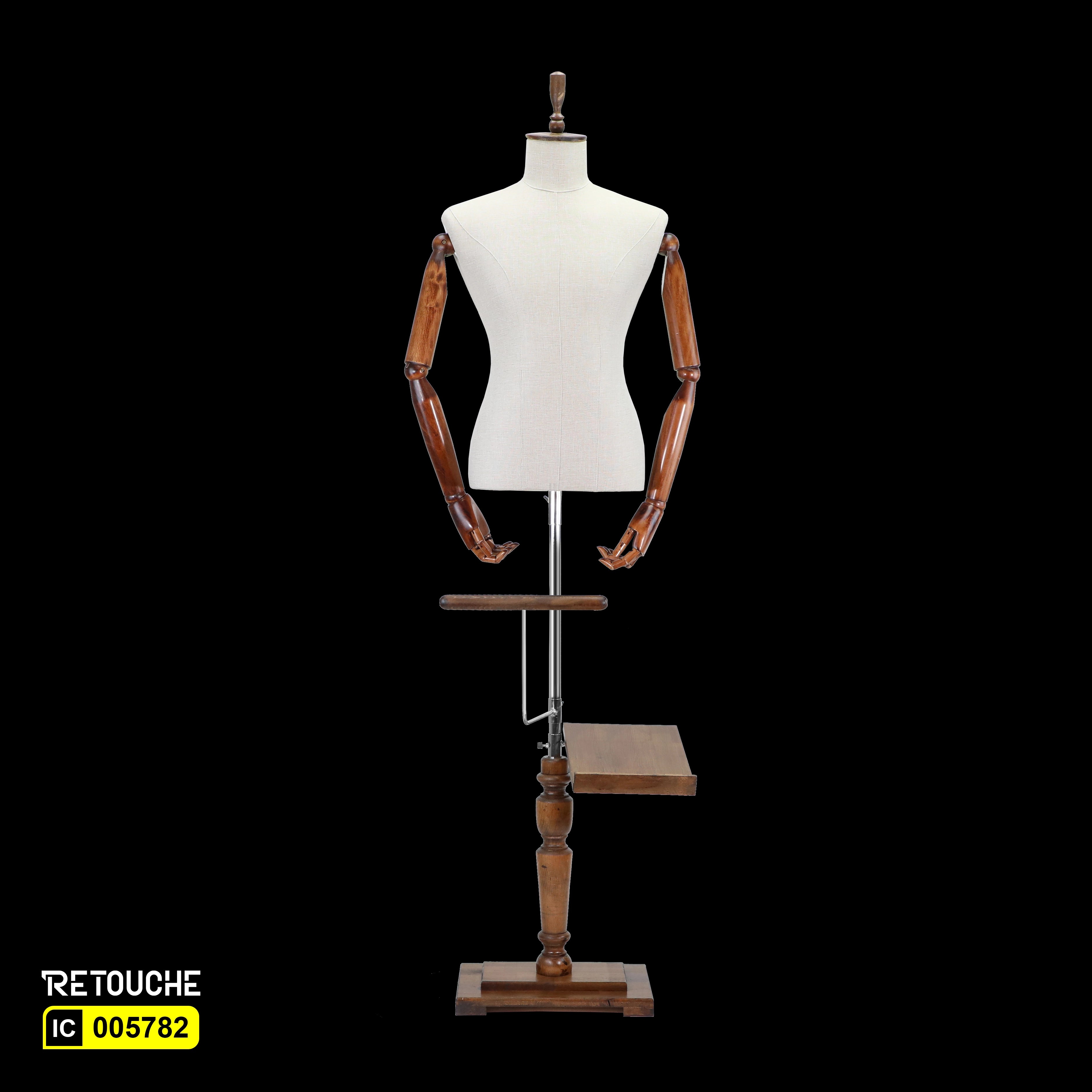 Male Suit Display, , Torso Mannequin with Shoe Rack, Adjustable