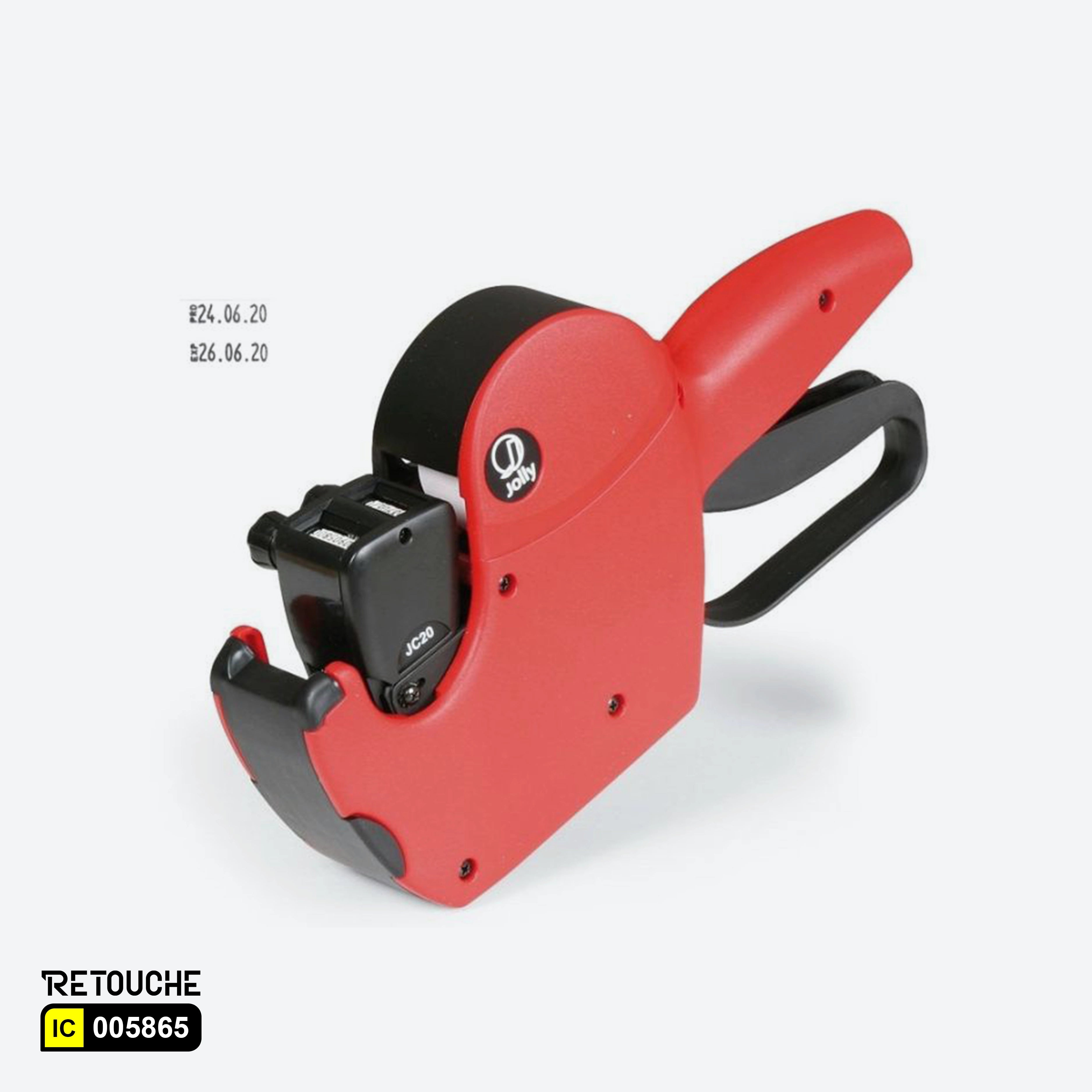 Jolly JH8 Pricing Gun, Double Line Labeller 8 Characters - Red