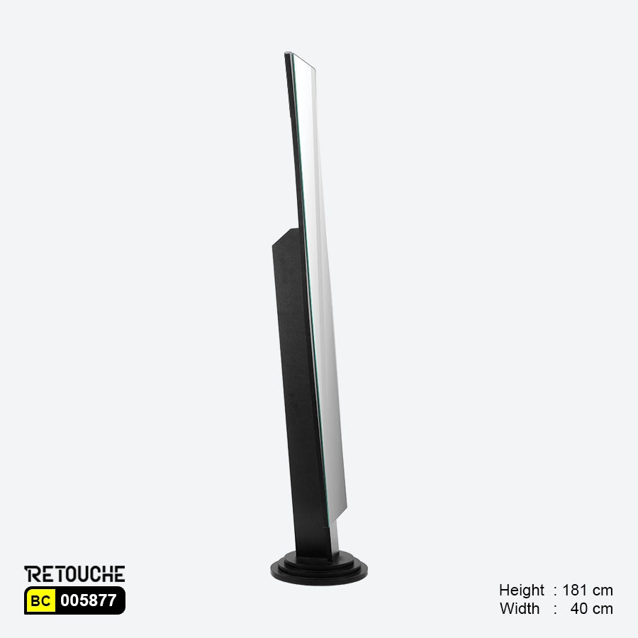 Floor Standing Mirror, Black Wood