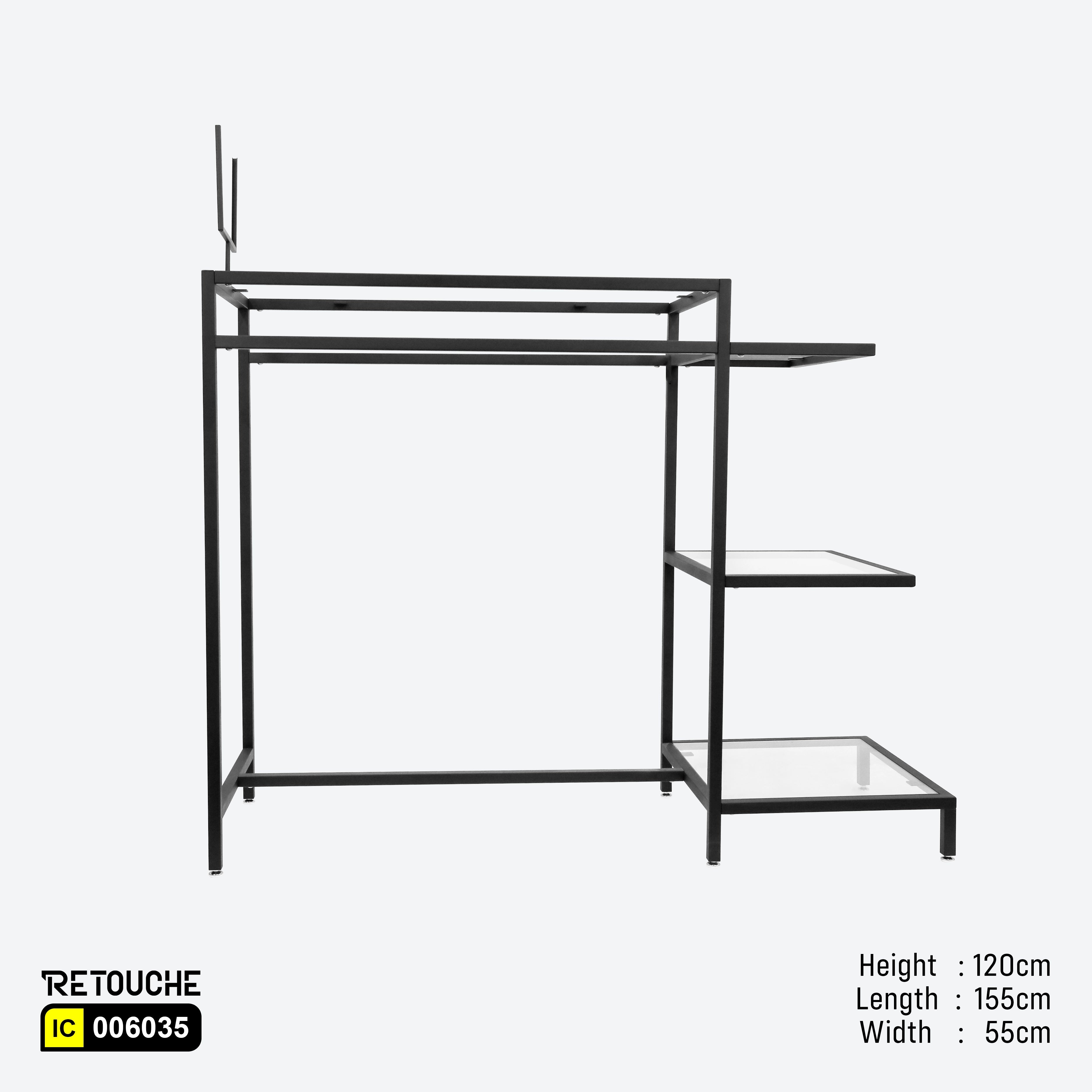 Display Table (Only Metal Parts), Emb Black