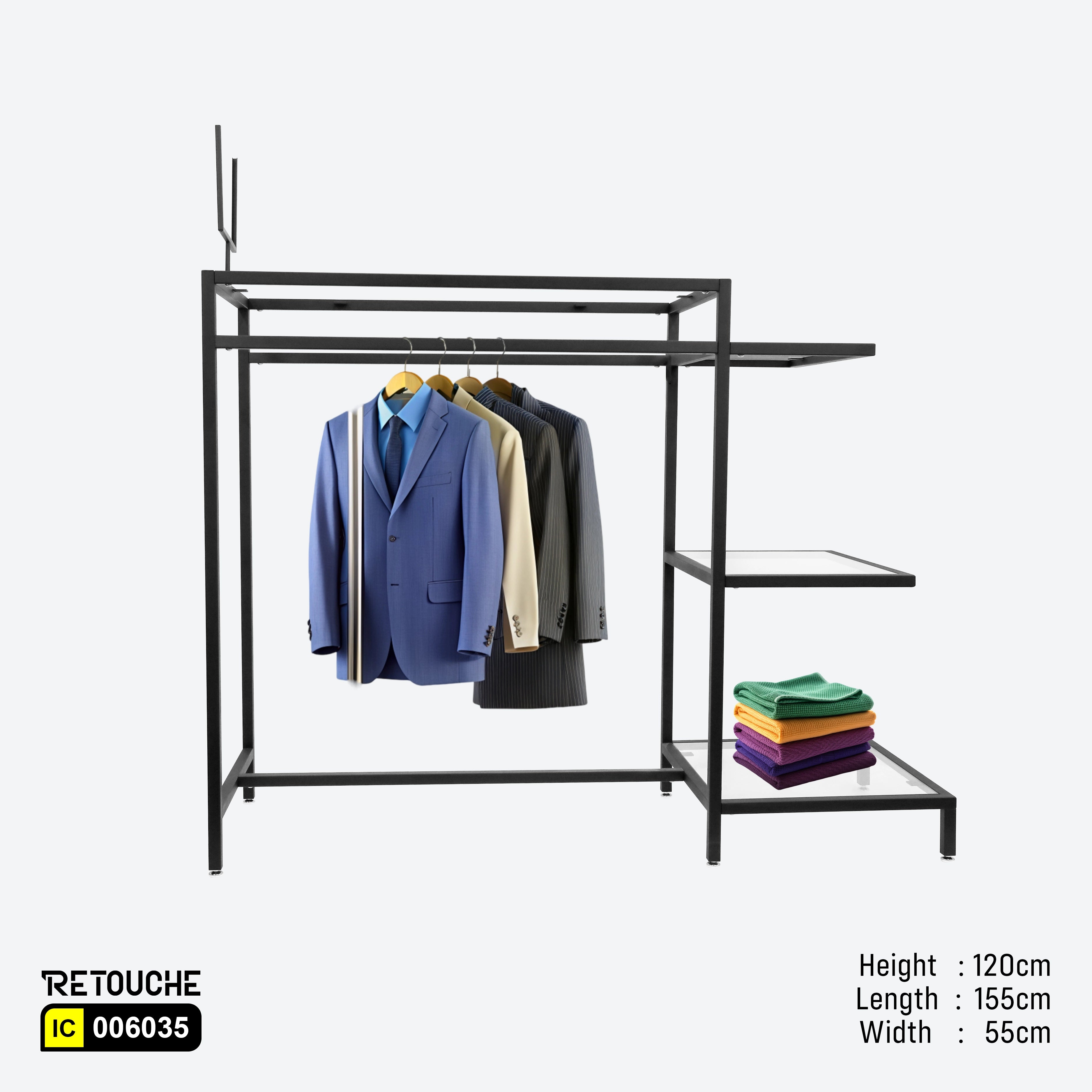 Display Table (Only Metal Parts), Emb Black