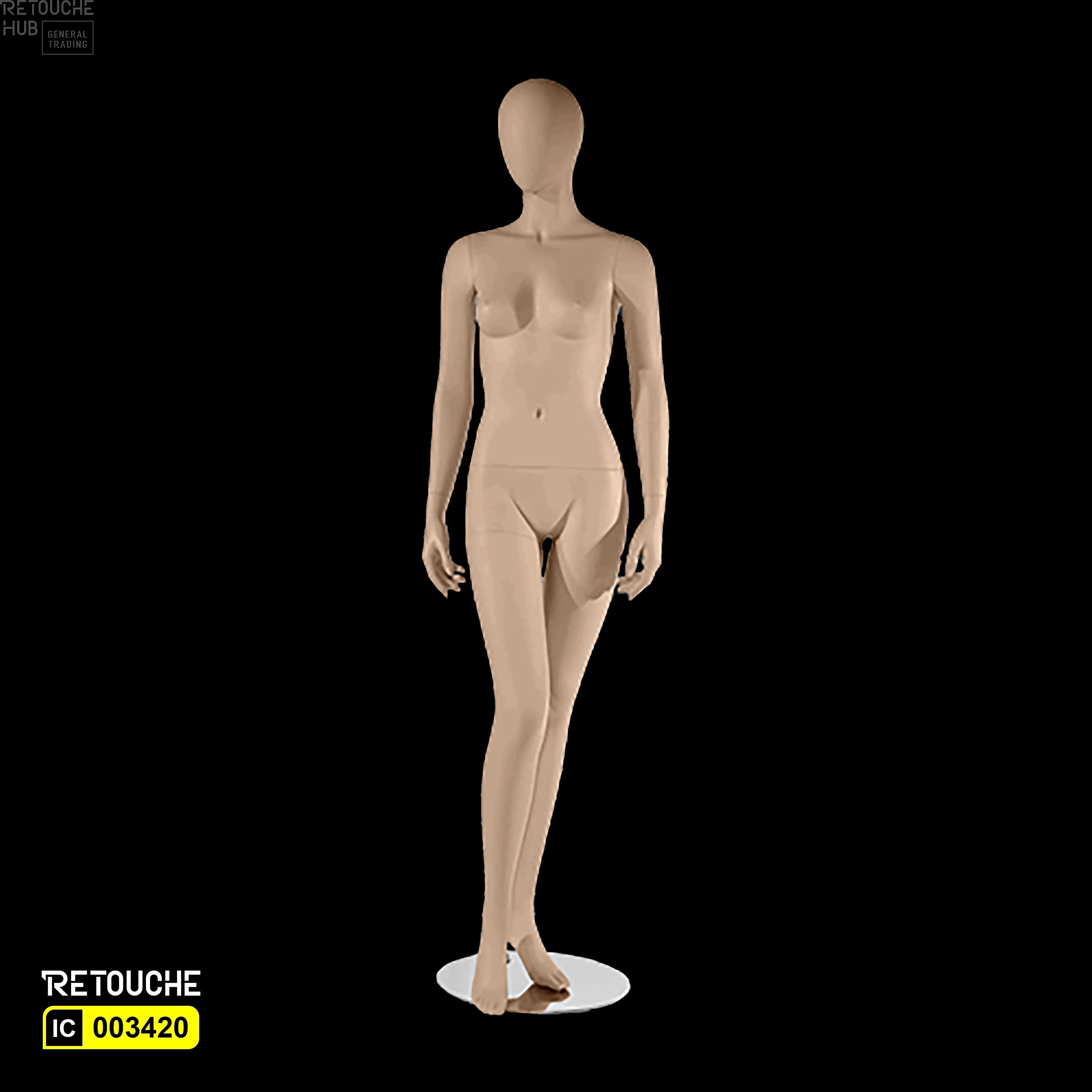 Female Mannequin, Egg Face - Retouche Hub General Trading LLC®