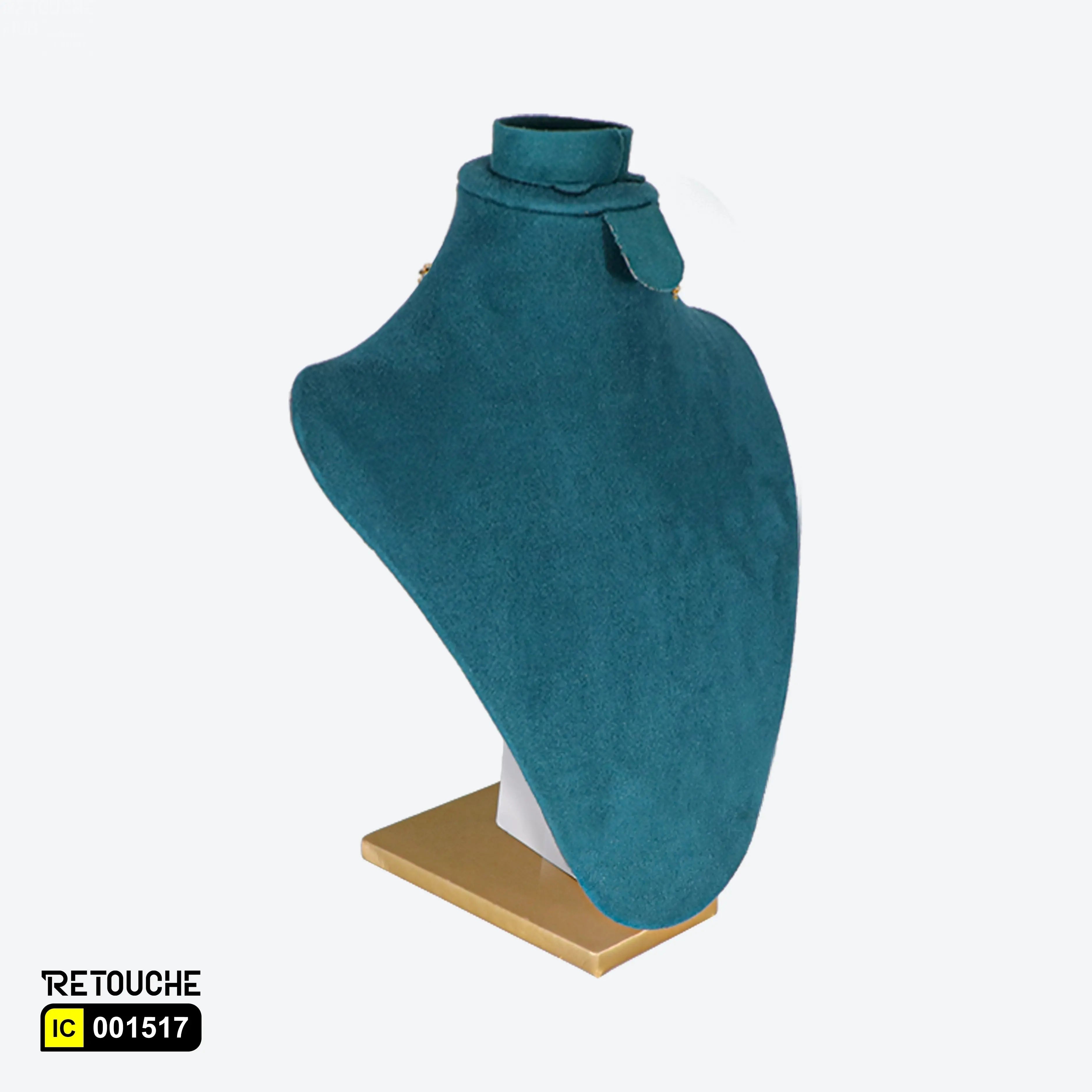 Jewelry Mannequin Bust Display for Necklace , Small, Green Velvet Displays & Showcases