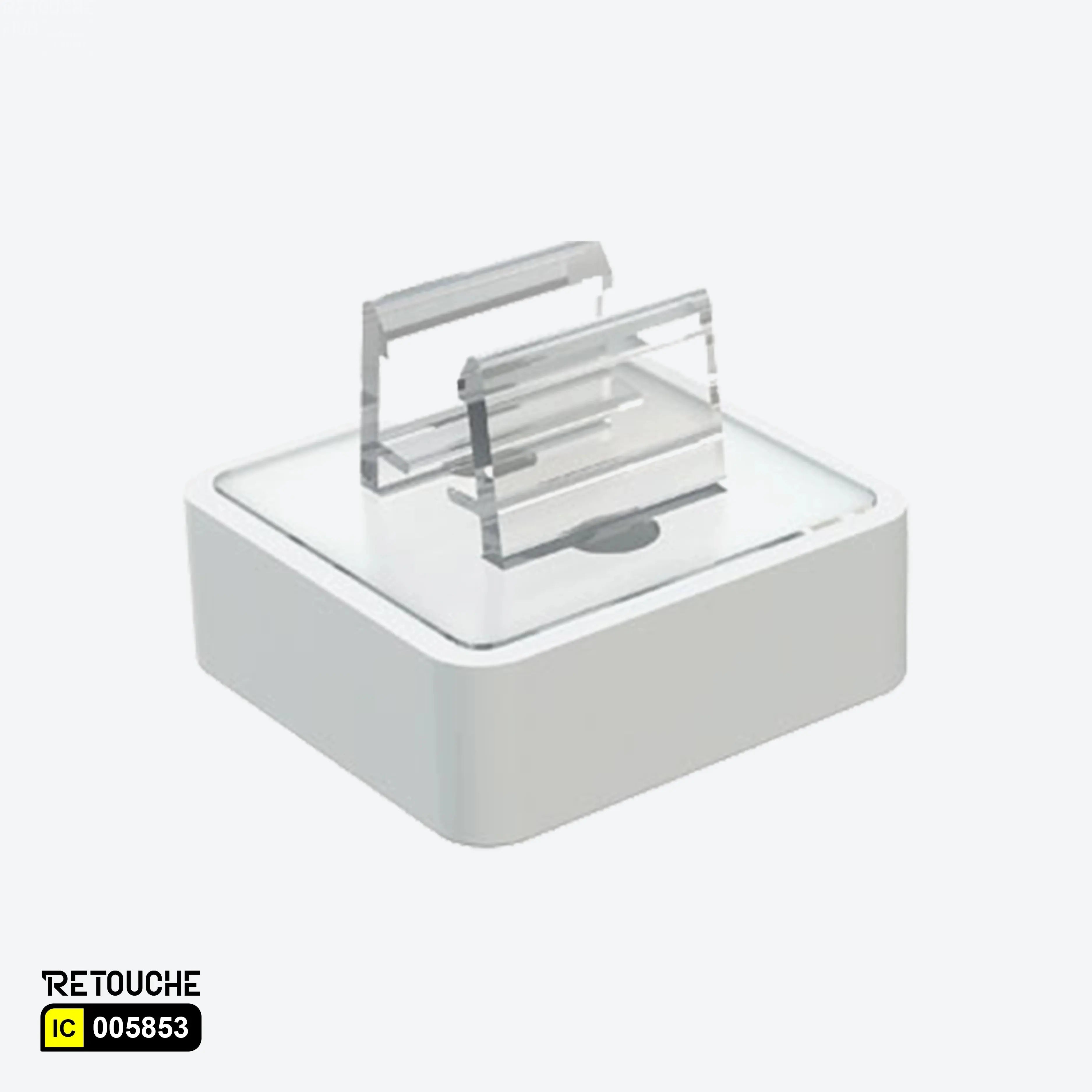 Plastic Frame Magnetic Holder Fixes Frames At 90° Angle - White Supermarket Equipment