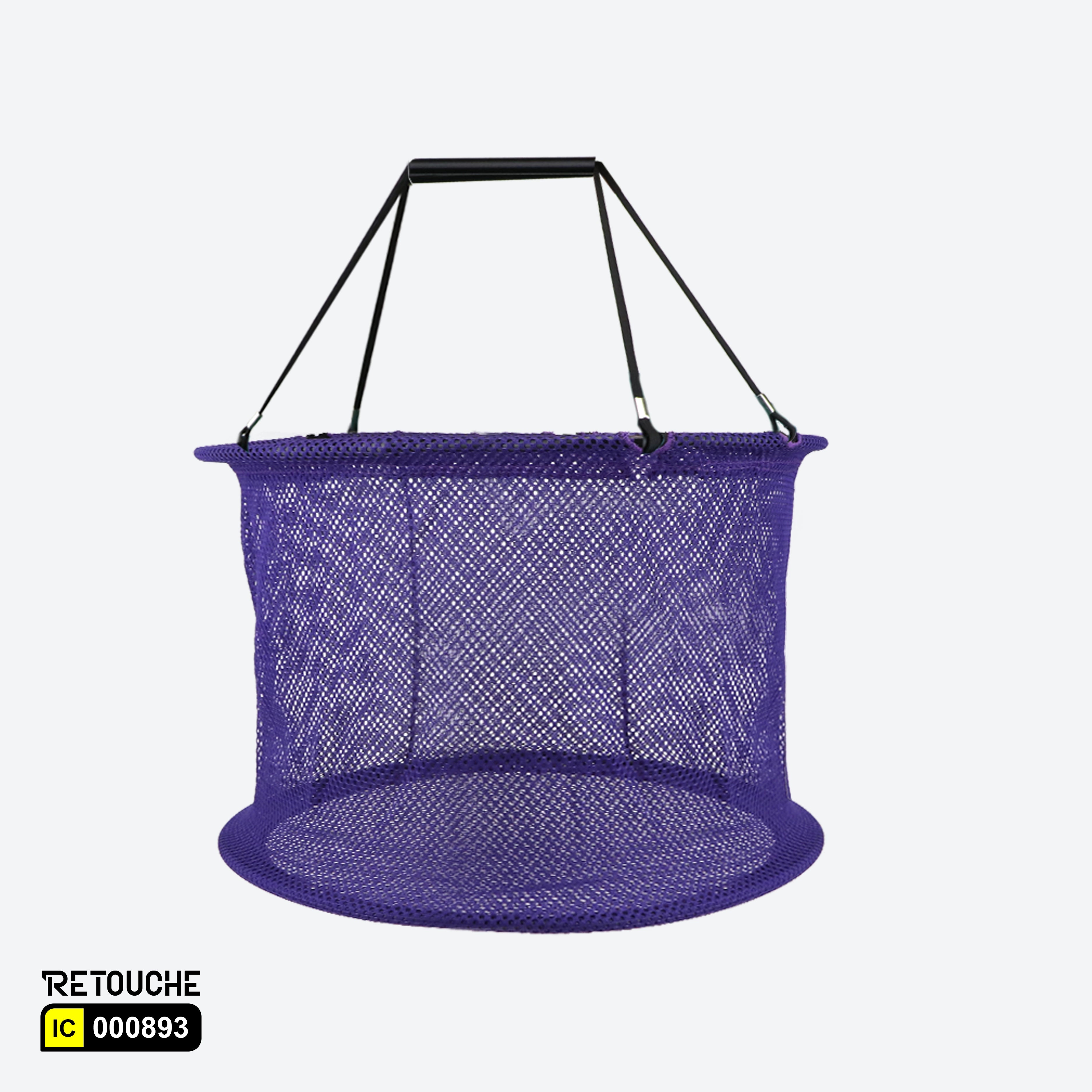 Foldable Mesh Fabric Bucket, Purple