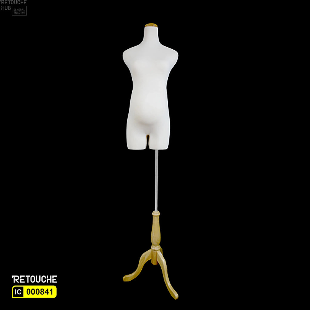 Female Mannequin, Pregnant, Bust, Half-Body on Tripod (S-25) - Retouche Hub General Trading LLC®
