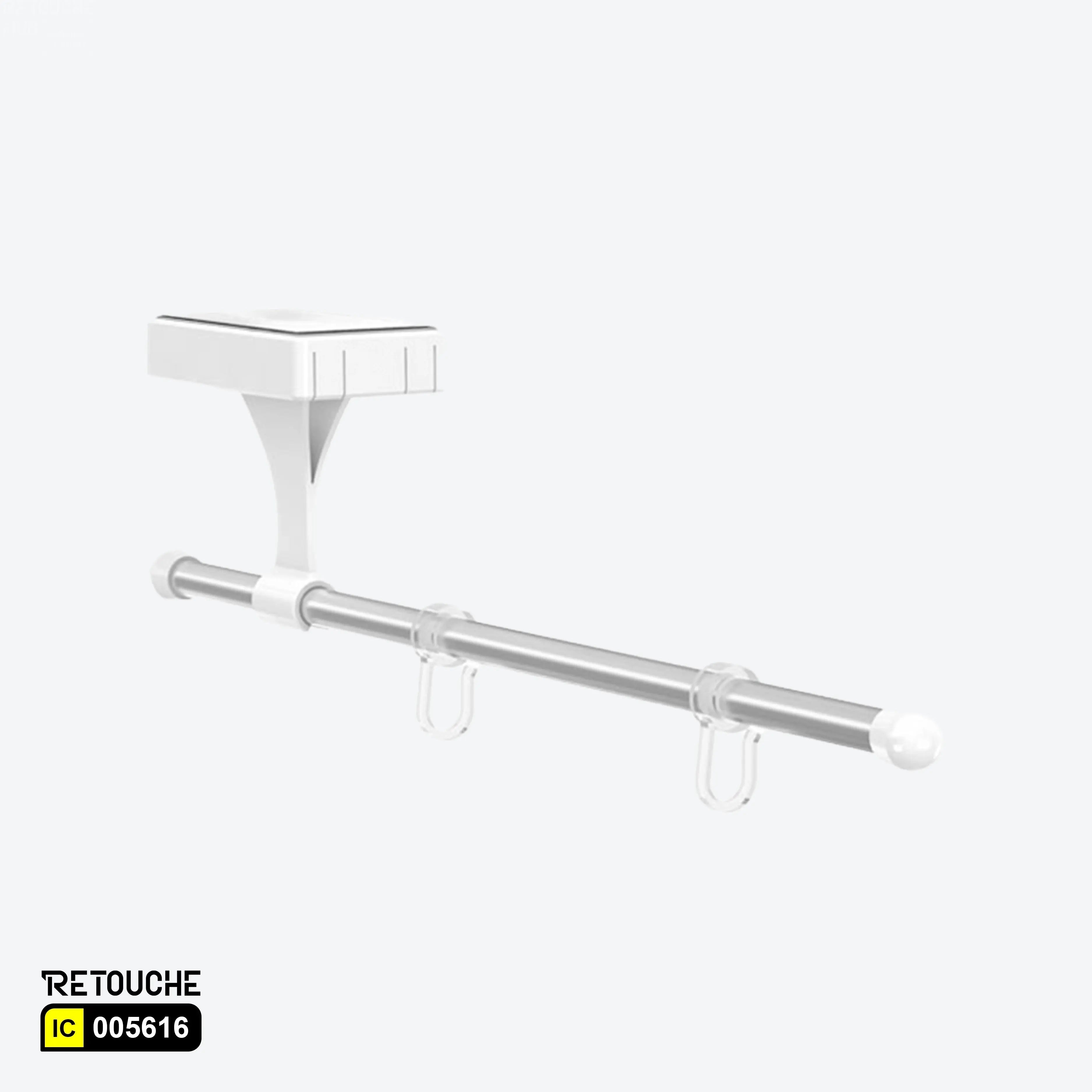 MAG-FLEX-TUBE-I-2F Magnetic Sign Holder - White Supermarket Equipment