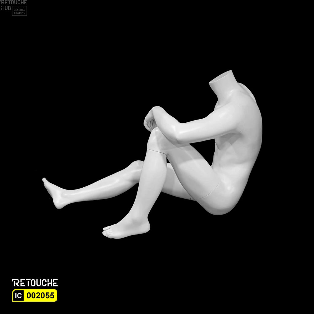 Male Mannequin, Full Body, White Color - Retouche Hub General Trading LLC®
