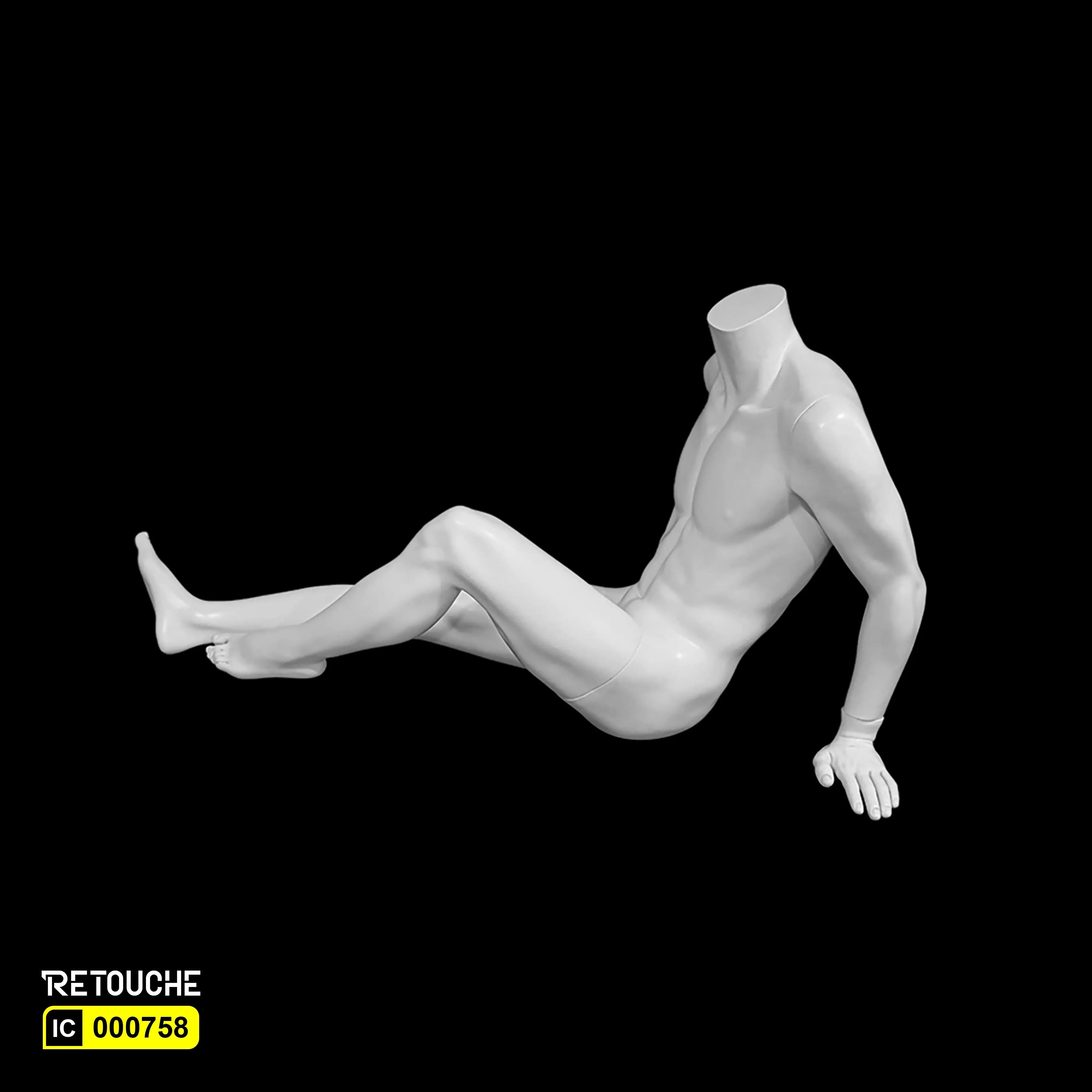 Male Mannequin, Full Body, White color - Retouche Hub General Trading LLC®