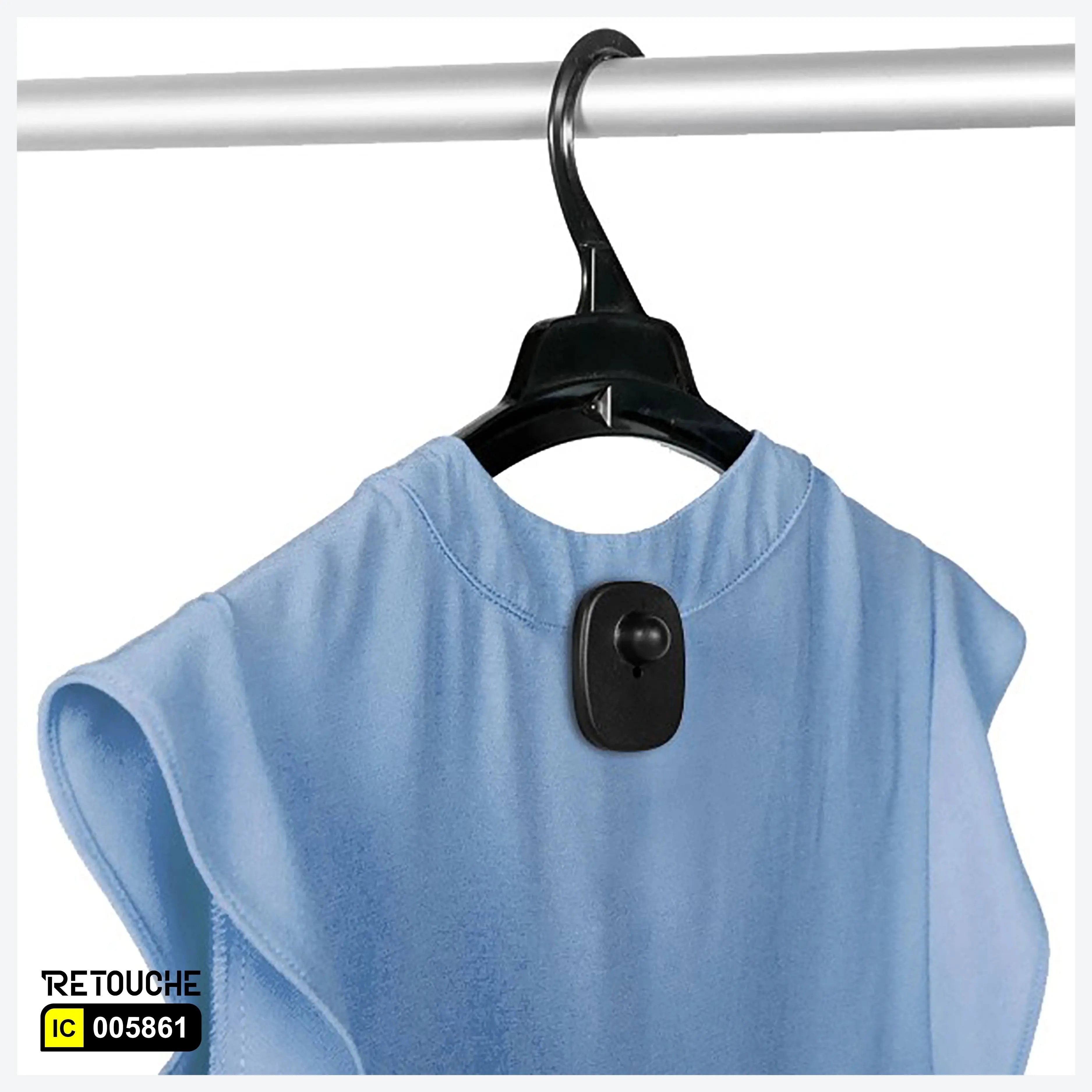 Mini Square Tag W/Pin Grey & Black, (1000 Tags+1000 Pins)