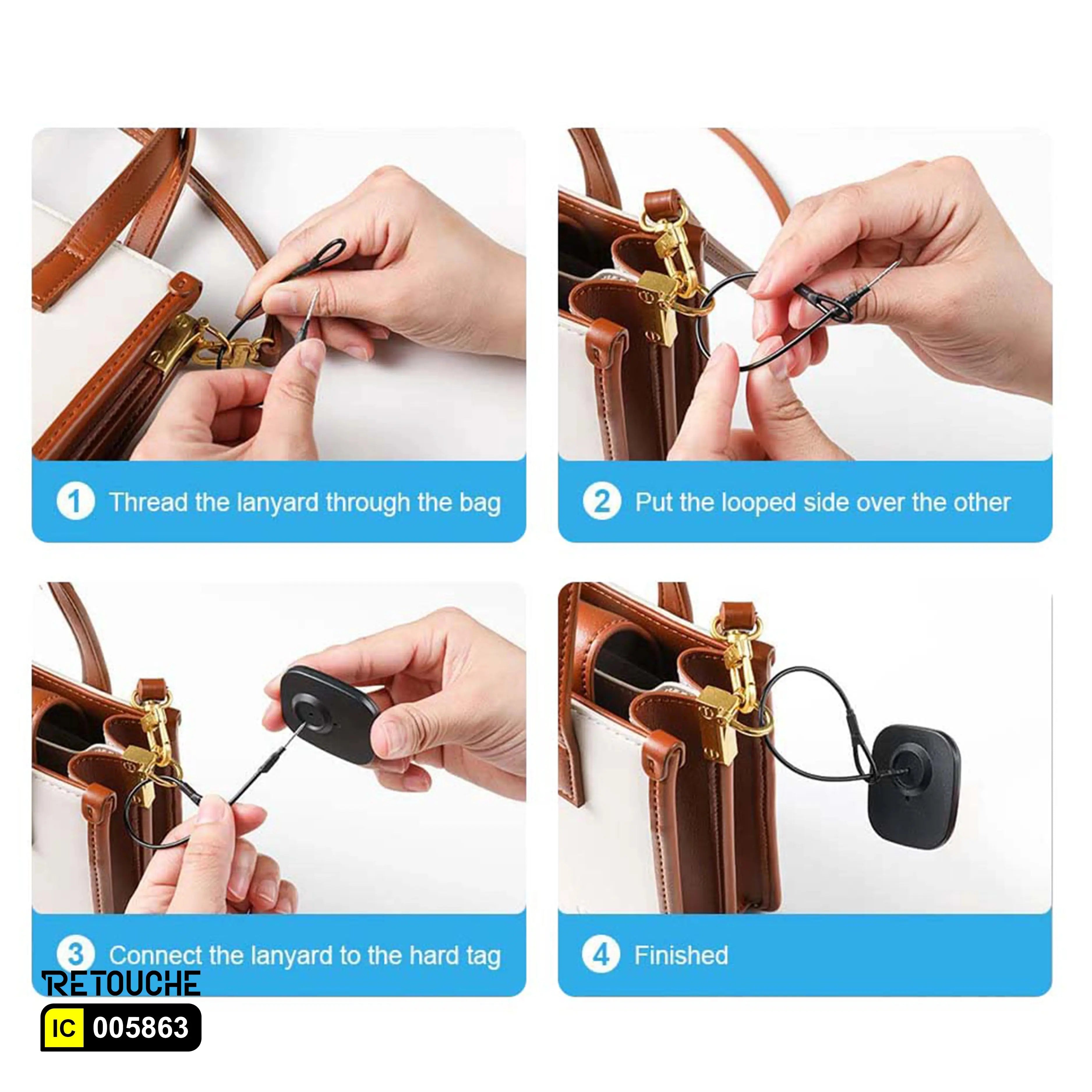 Security Lanyard Wire Loop to Pin for EAS Mini Tag ( 1000 Pcs) Supermarket Equipment