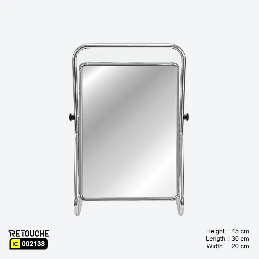 Shoe Fitting Mirror, Adjustable, Metal, Chrome Finish Clothes Hanging Stands