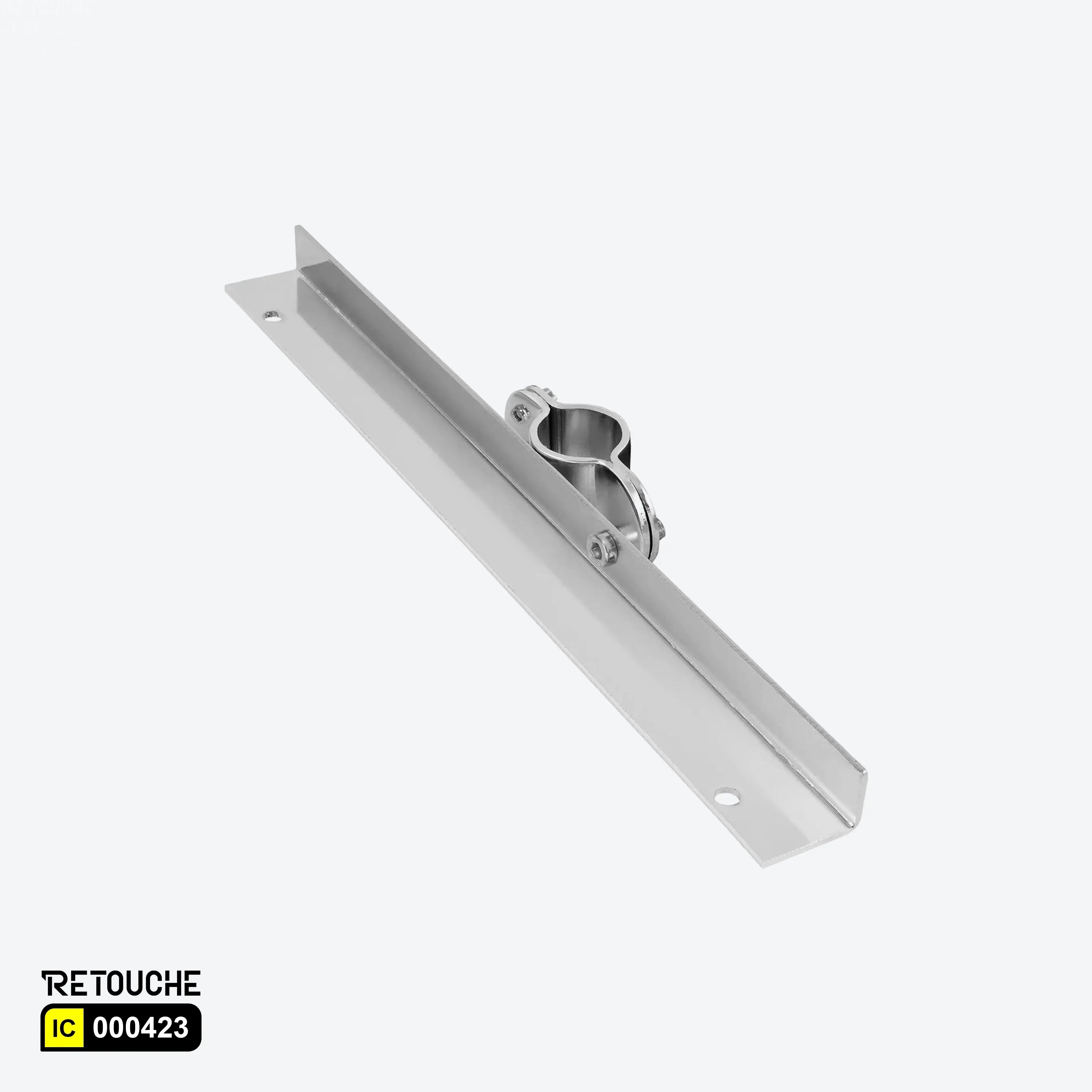Single-sided Shelf bracket, Fit for Ø : 25mm Round tube, Metal, Chrome Finish Round Tube & Accessories