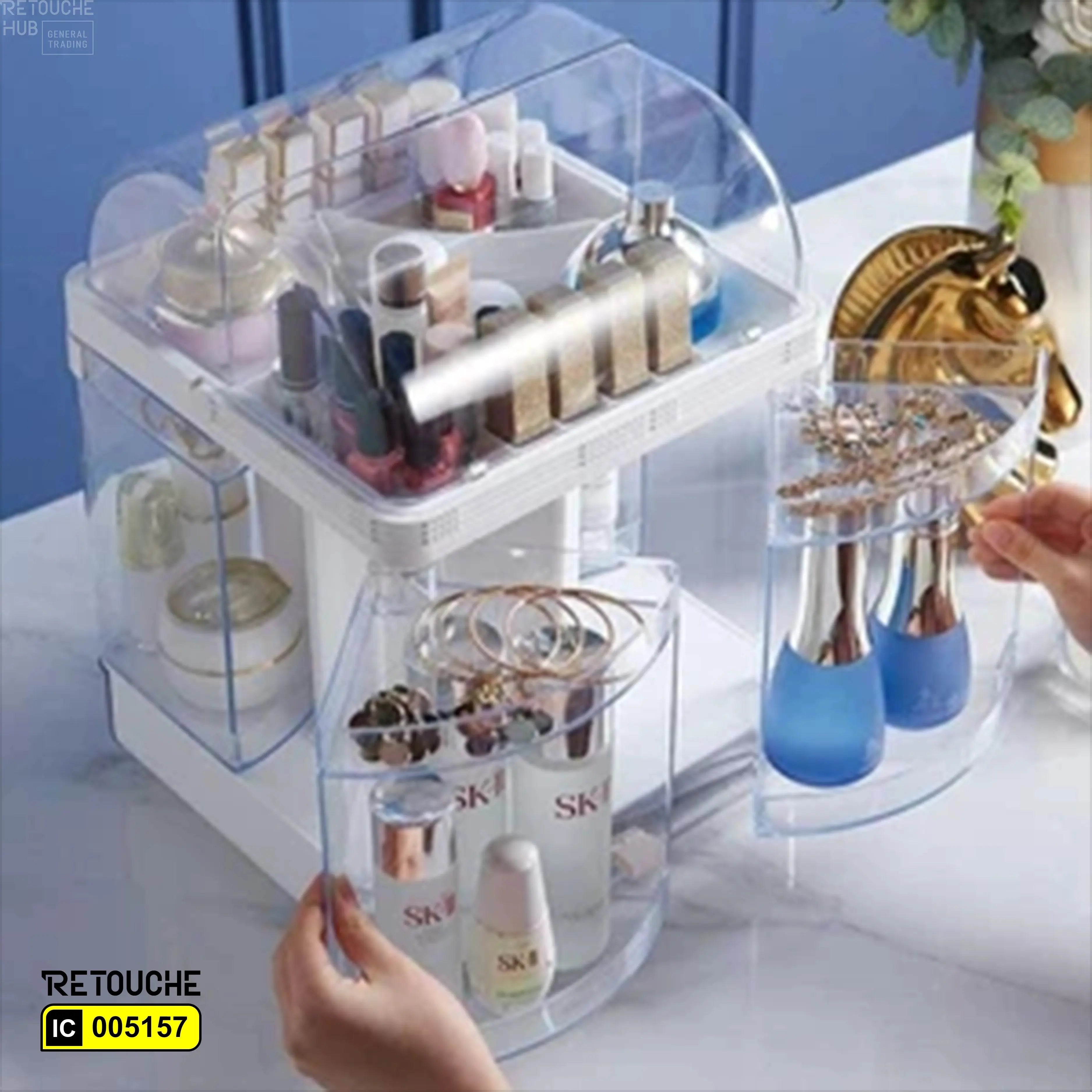 Makeup storage box, Acrylic makeup organizer, Beauty storage box
Makeup organizer, Acrylic beauty storage, Compact storage solution
Transparent makeup box, Vanity makeup storage, Skincare storage box, Durable makeup organizer