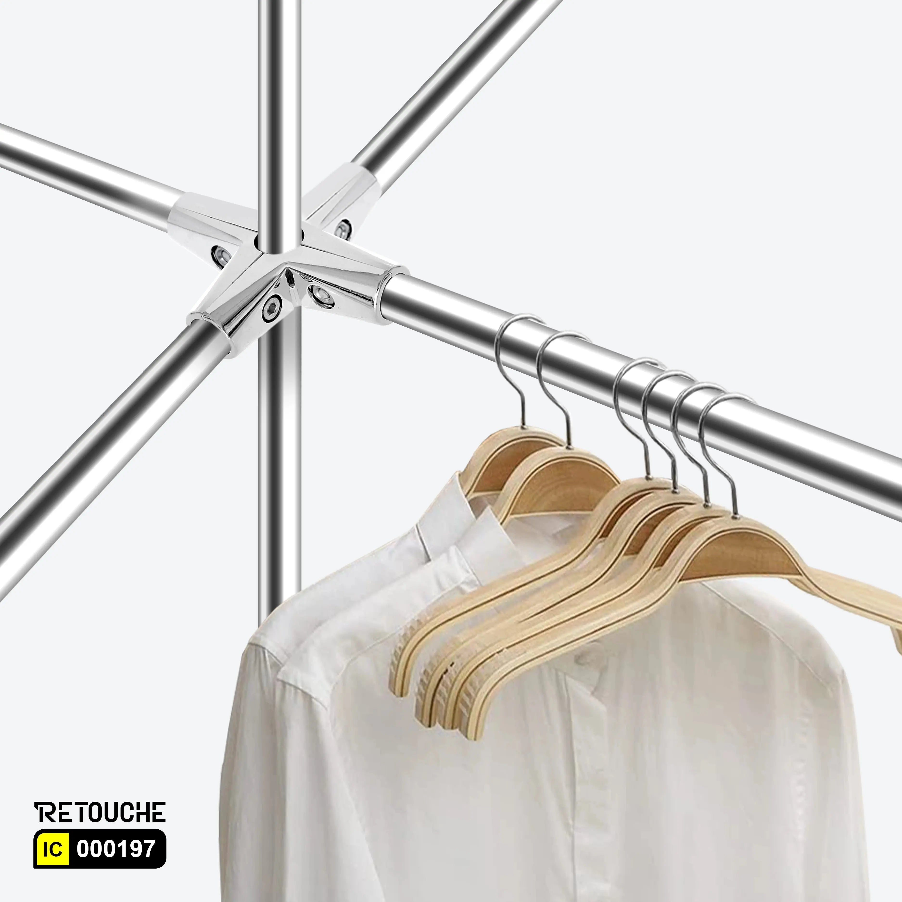 Tube Connector, Fit for 25mm Round tube ,Metal, Chrome Round Tube & Accessories